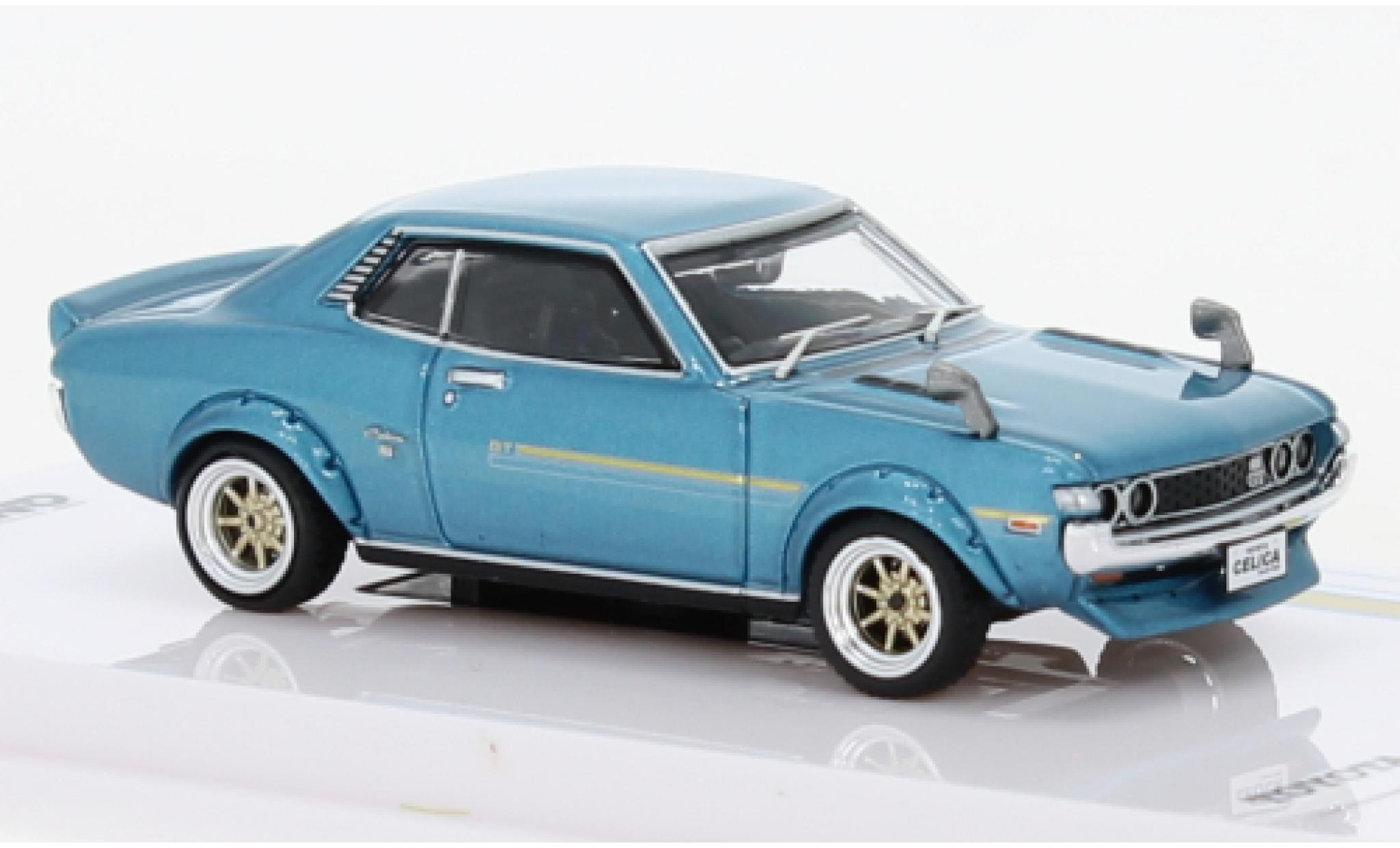 Toyota Celica 1/64 INNO64 1600 GT (TA22) metallic blauw RHD modelauto