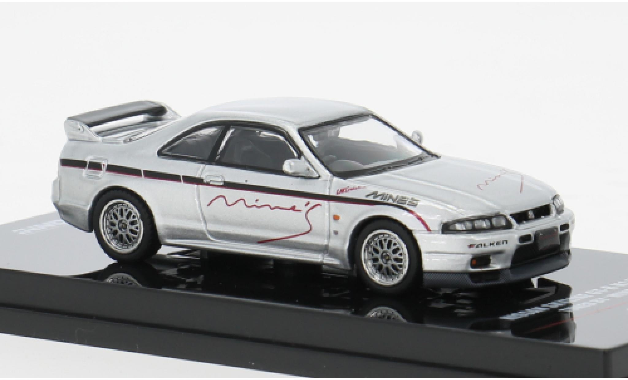Nissan Skyline 1/64 INNO64 GR-R (R33) grijs 1:64 modelauto