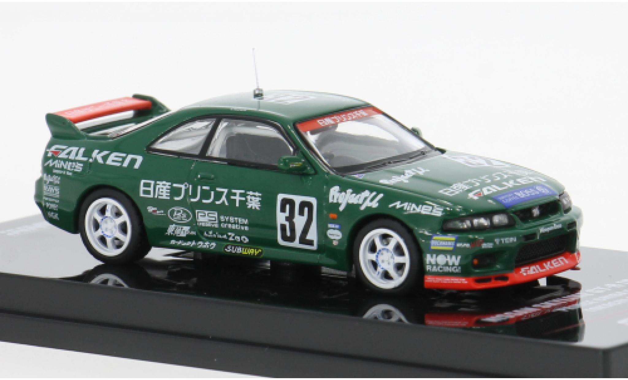 Nissan Skyline 1/64 INNO64 GT-R (R33) Super Taikyu 24h Tokachi 1996 Prince Chiba Falken #32 1:64 modelauto