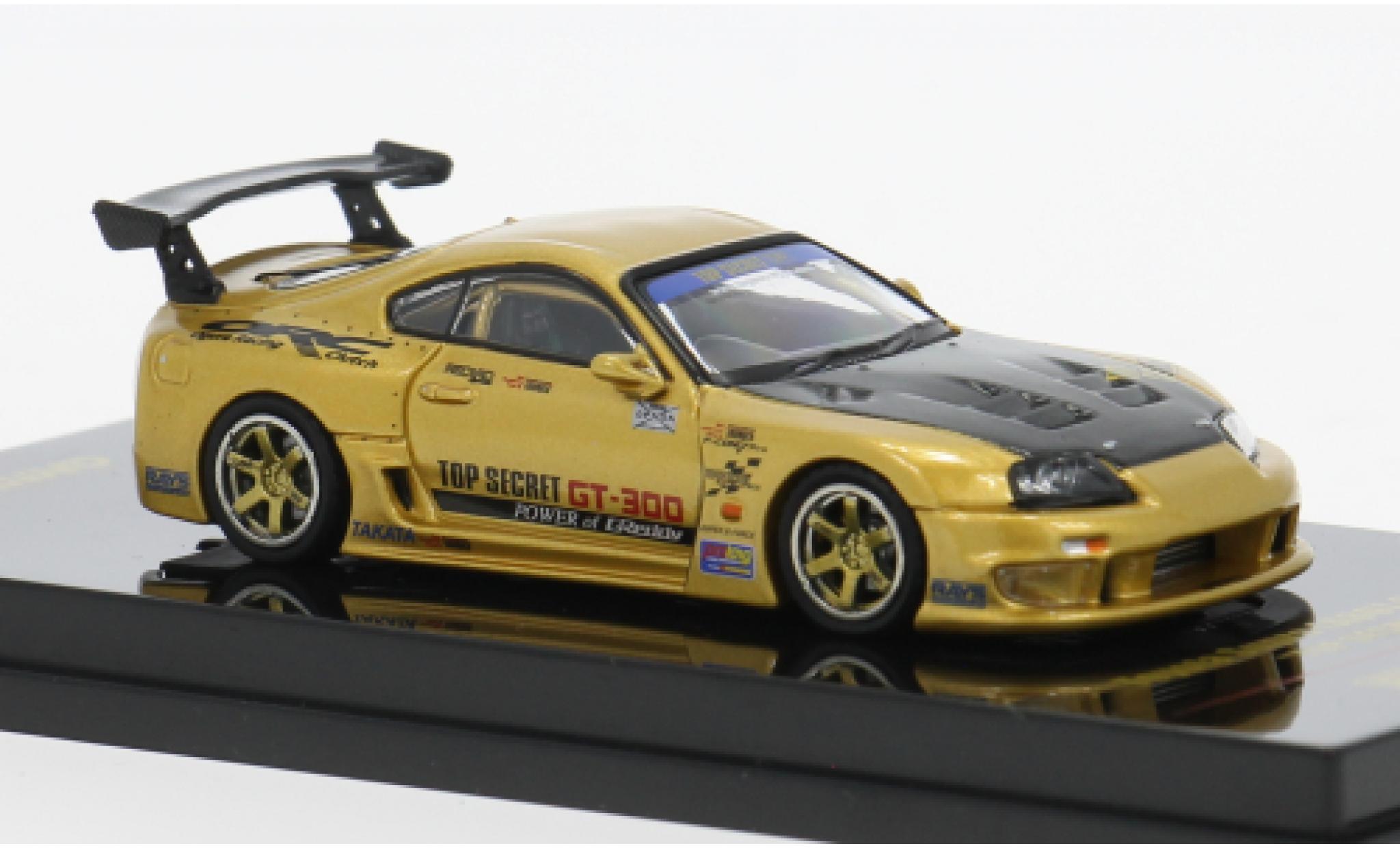 Toyota Supra 1/64 INNO64 (A80) Top Secret GT-300 gold 1993 1:64 modelauto