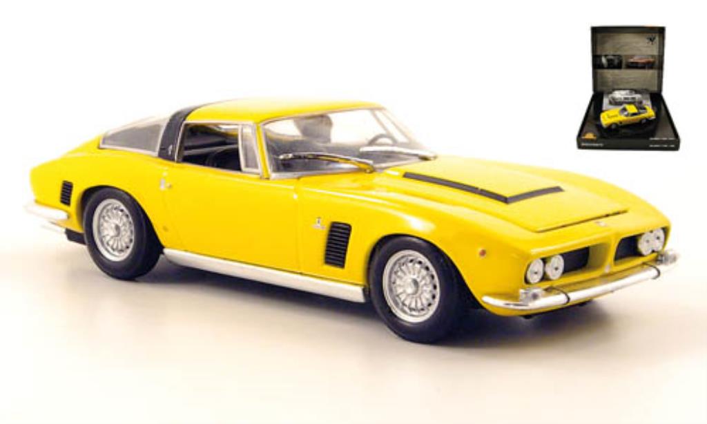 ISO Grifo 1/43 Minichamps geel mit Heft und Pinn in Pras.-Box 1968 modelauto