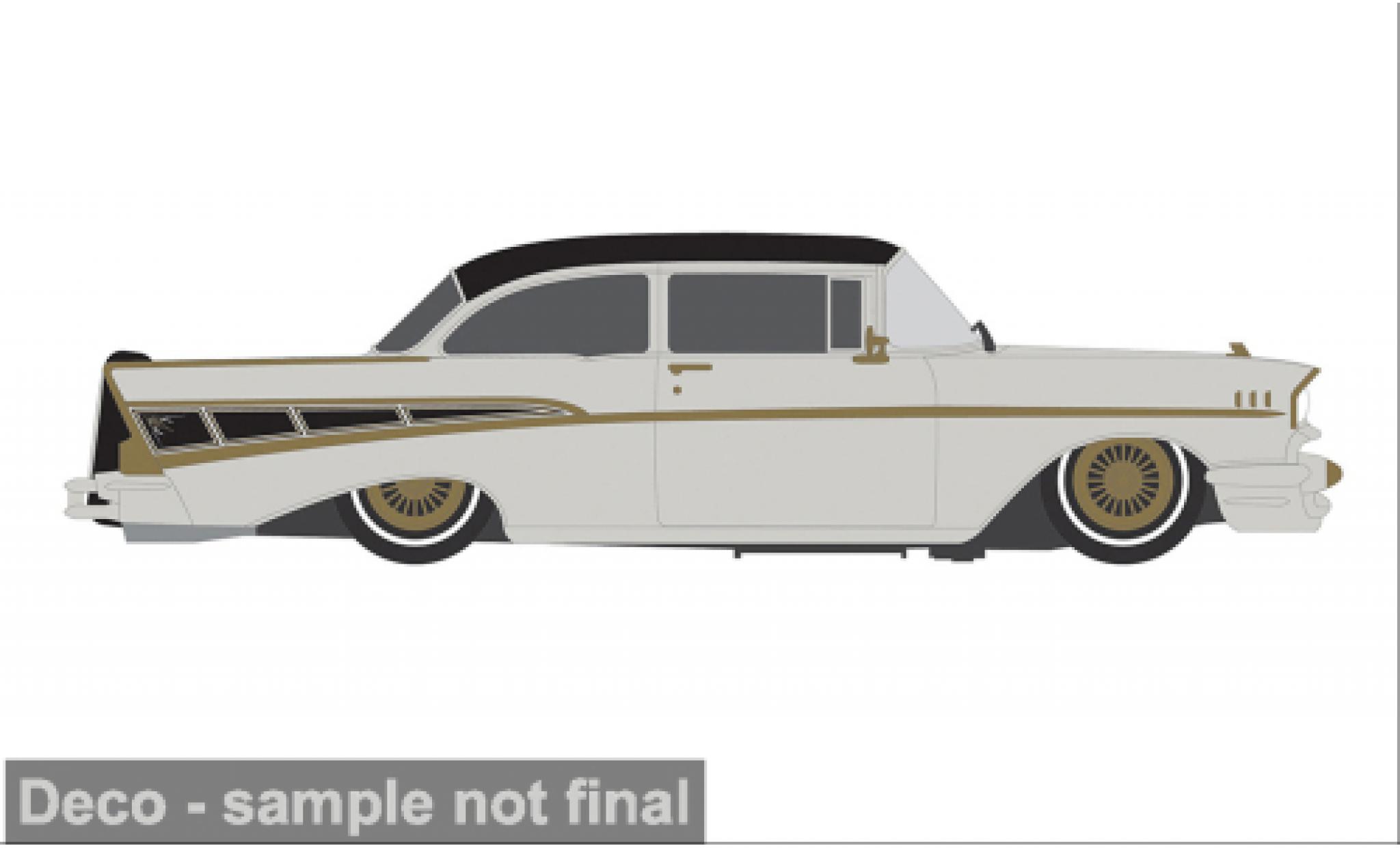 Chevrolet Bel Air 1/64 IXO America - Lowrider grijs 1957 1:64 modelauto