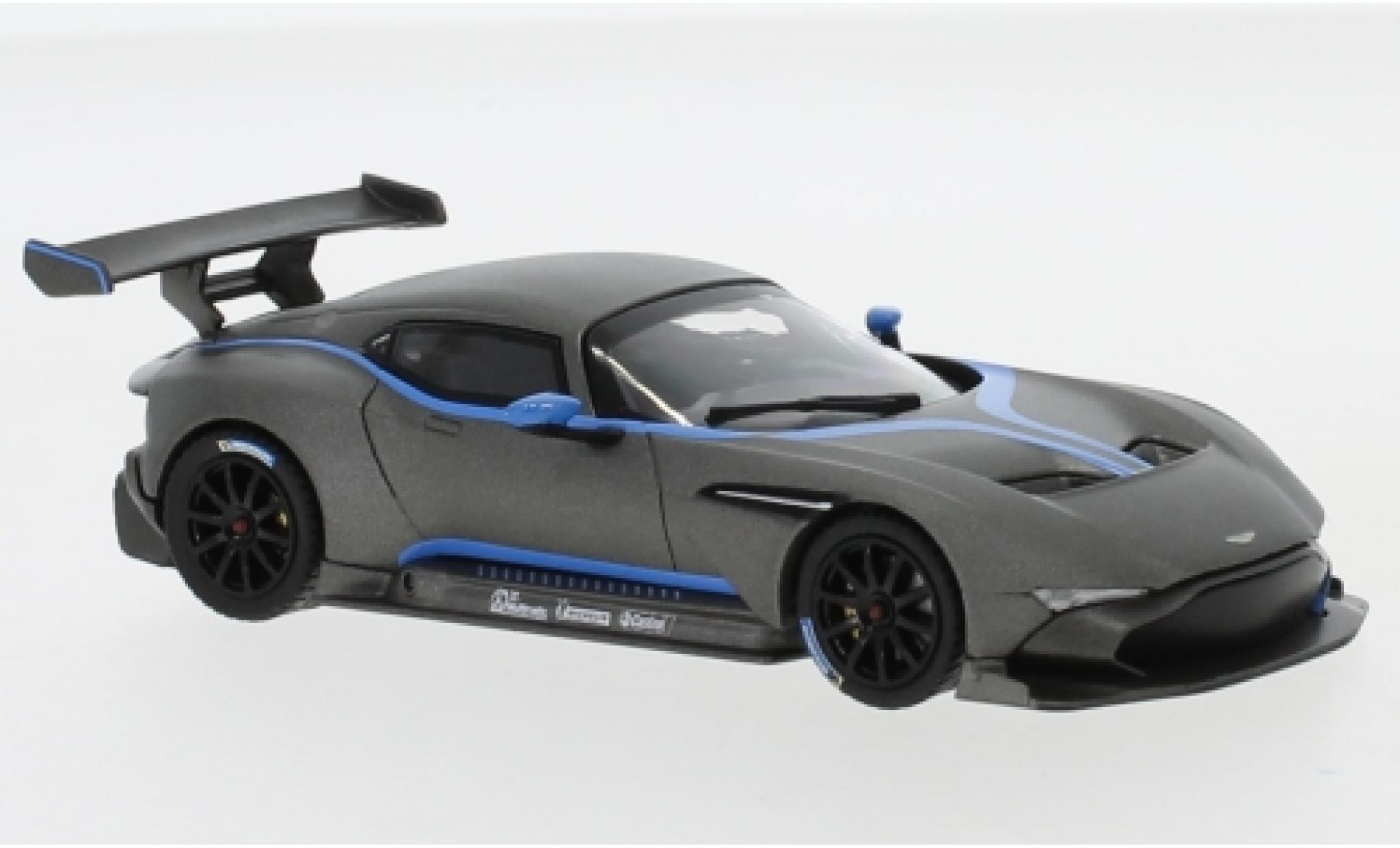 Aston Martin Vulcan 1/43 IXO matt-grijs 2015 modelauto