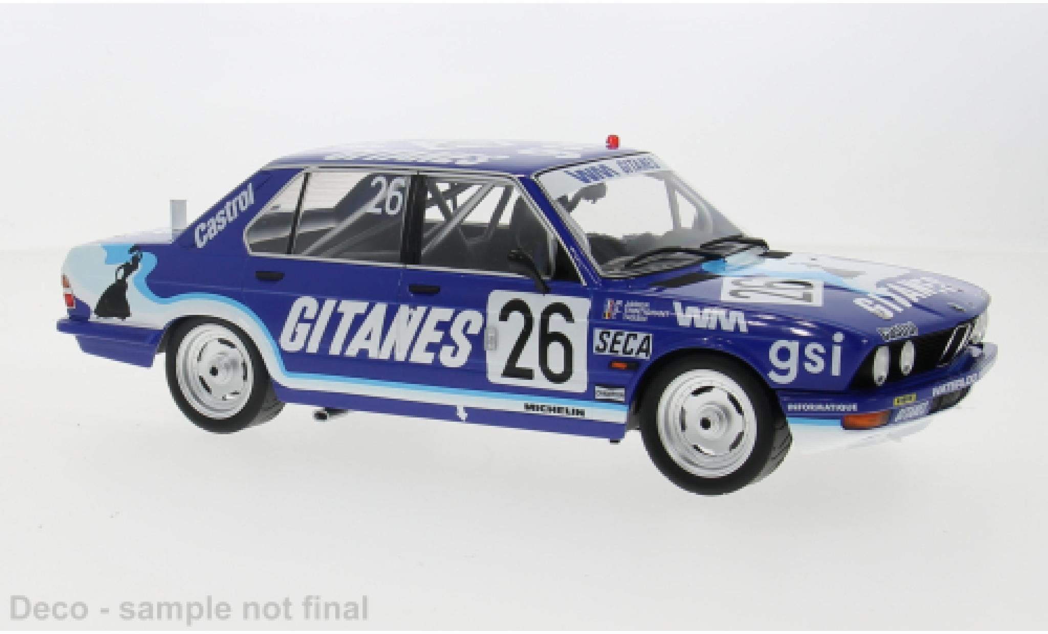Bmw 528 1/18 IXO i (E28) No.26 24h Spa 1982 1:18 modelauto