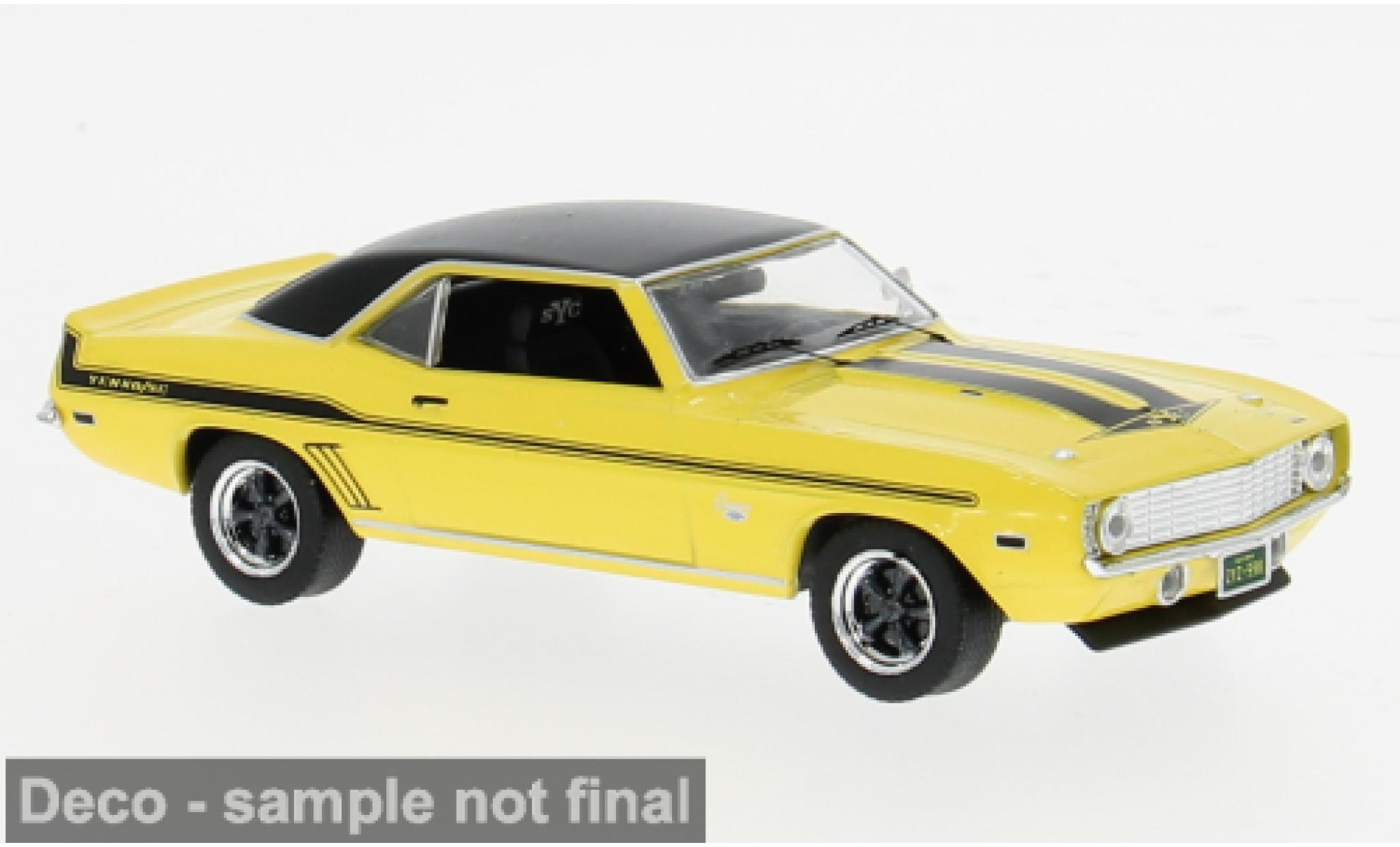 Chevrolet Camaro 1/43 IXO Yenko SYC geel 1969 1:43 modelauto