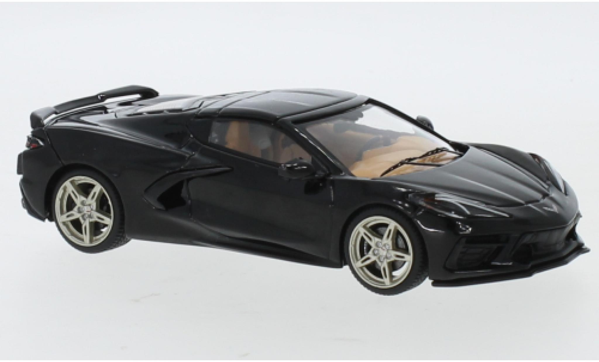 Chevrolet Corvette 1/43 IXO C8 zwart 2020 modelauto