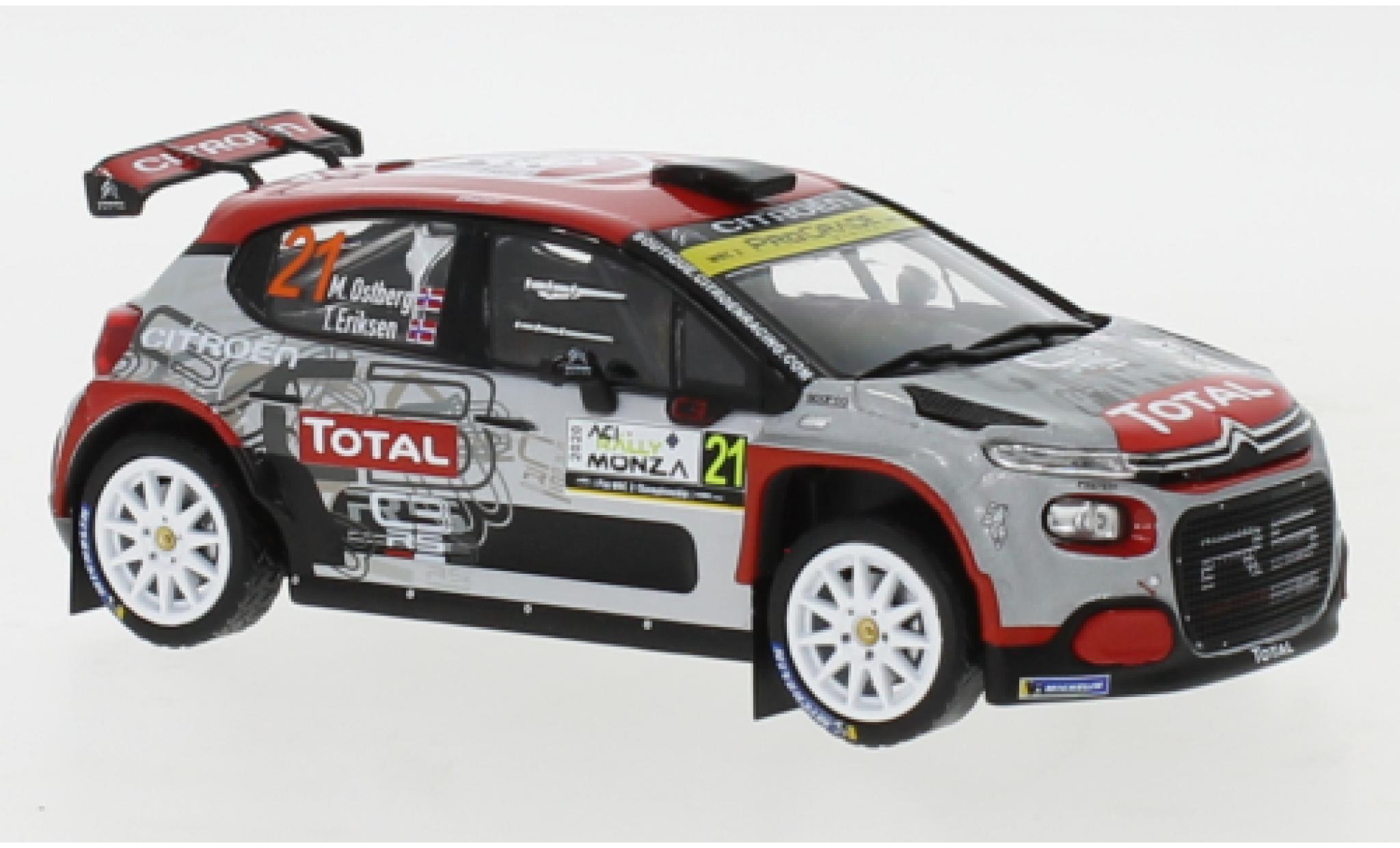 Citroen C3 1/43 IXO R5 No.21 Rallye WM Rallye Monza 2020 M.Ostberg/T.Eriksen modelauto
