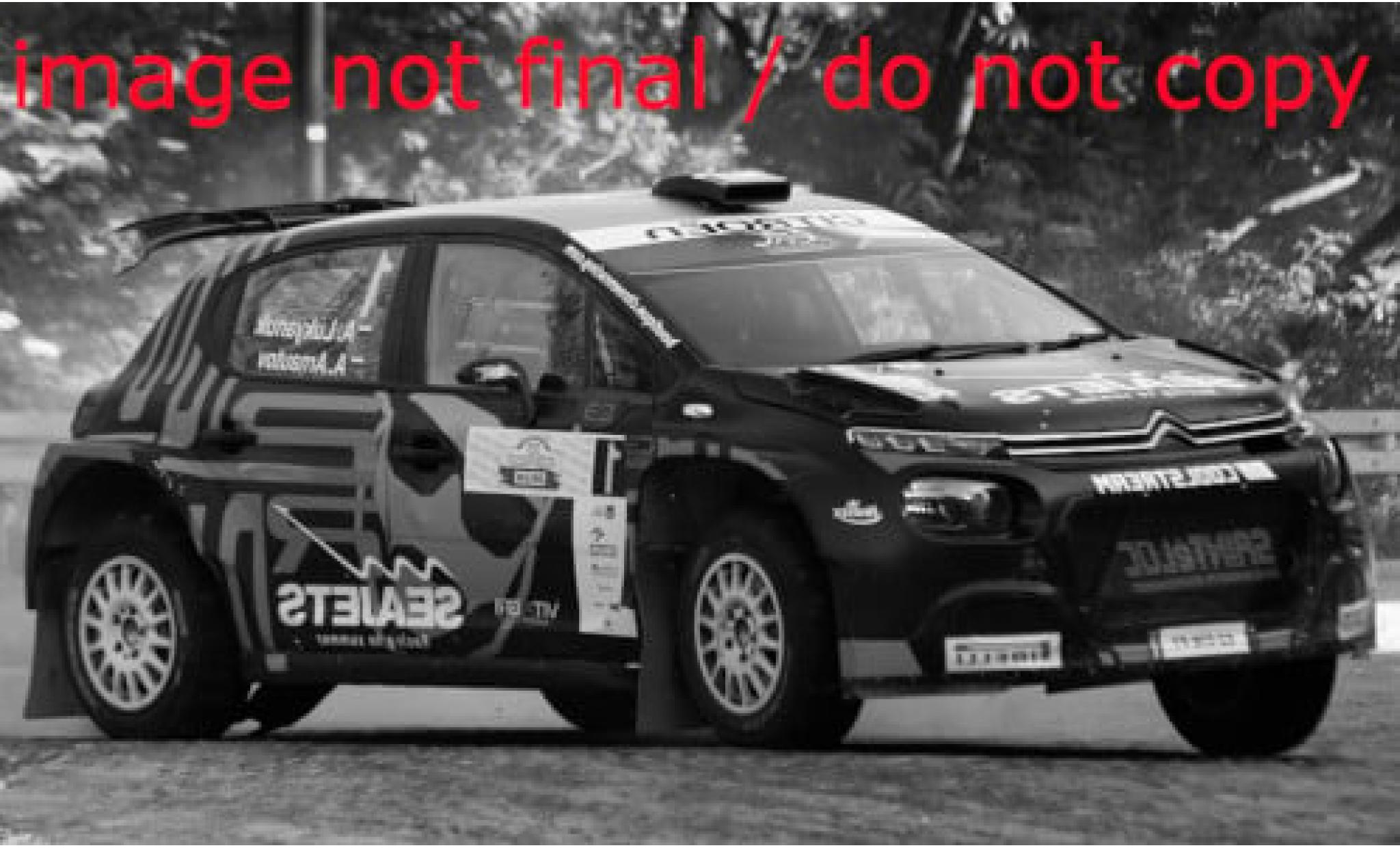 Citroen C3 1/43 IXO Rally2 No.1 Racing Seajets ERC Rally Polen 2021 1:43 modelauto