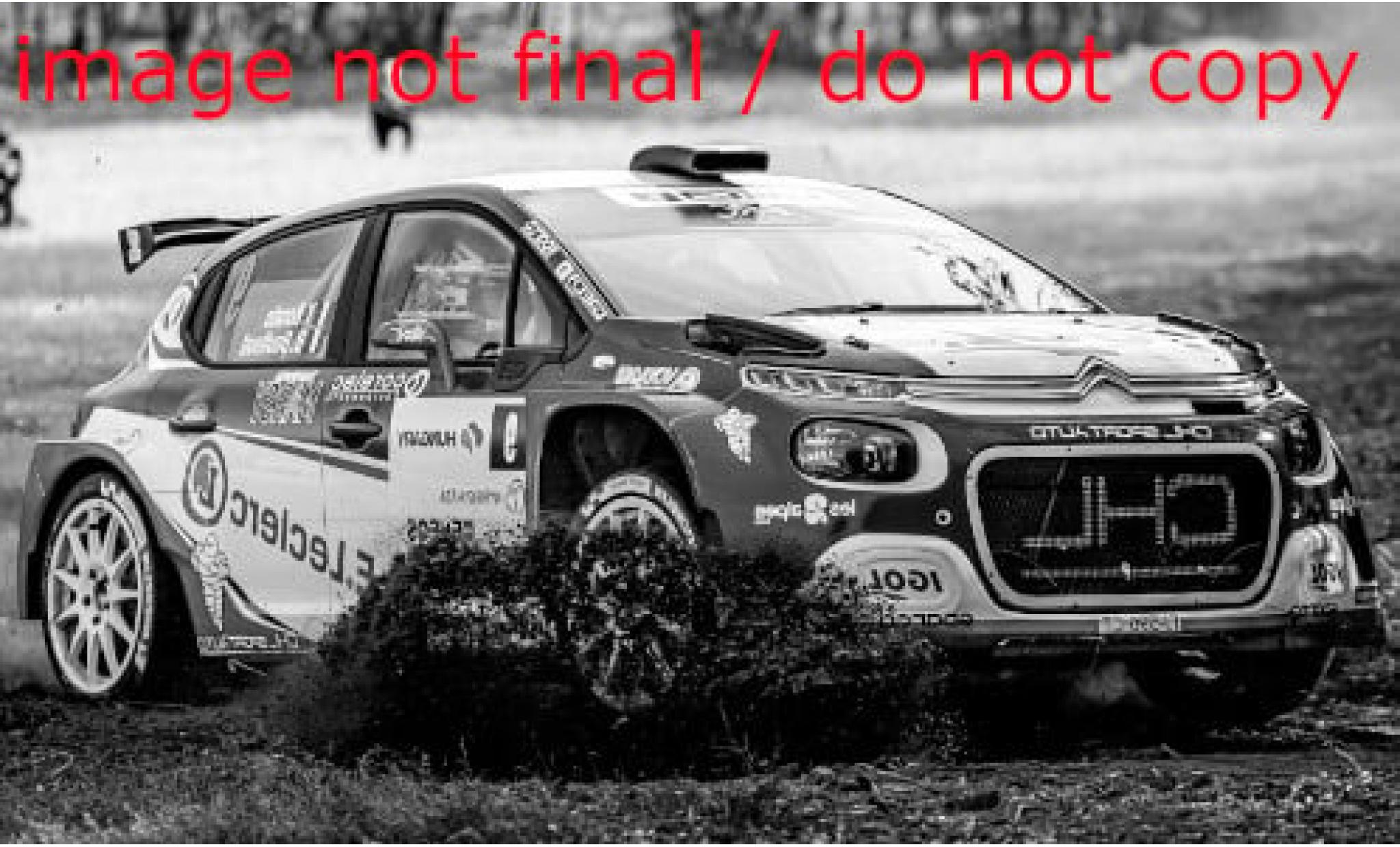 Citroen C3 1/43 IXO Rally2 No.9 ERC Rally Ungarn 2021 1:43 modelauto