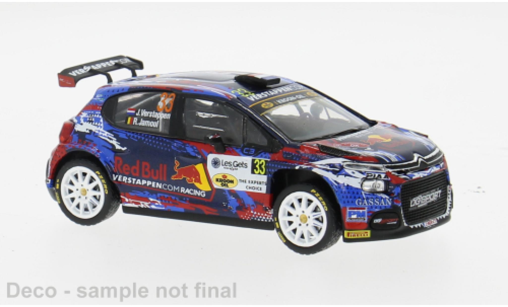 Citroen C3 1/43 IXO Rally2 Rallye du Condroz 2022 #33 1:43 modelauto