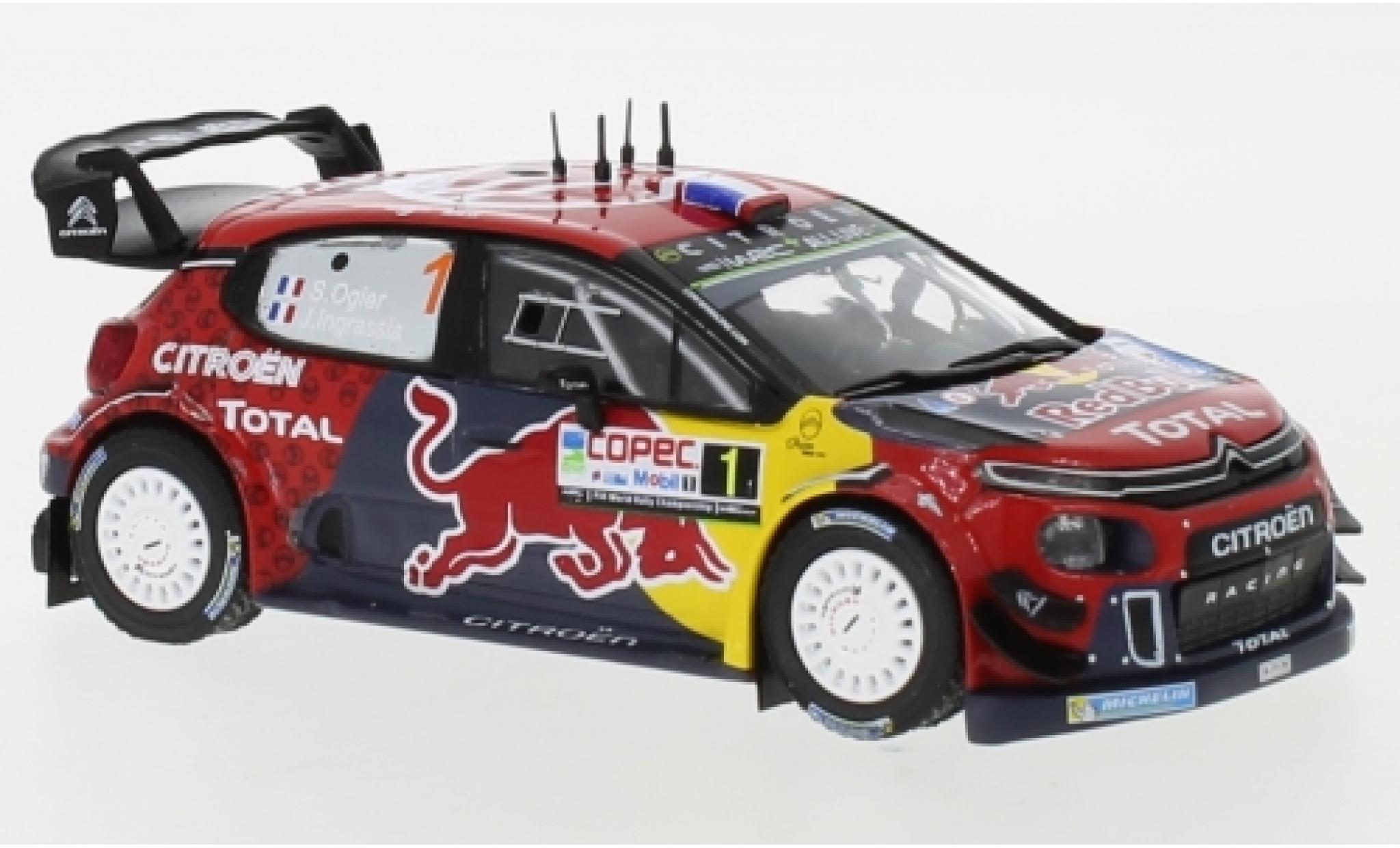 Citroen C3 1/43 IXO WRC No.1 Red Bull Rallye WM Rally Chile 2019 S.Ogier/J.Ingrassia modelauto