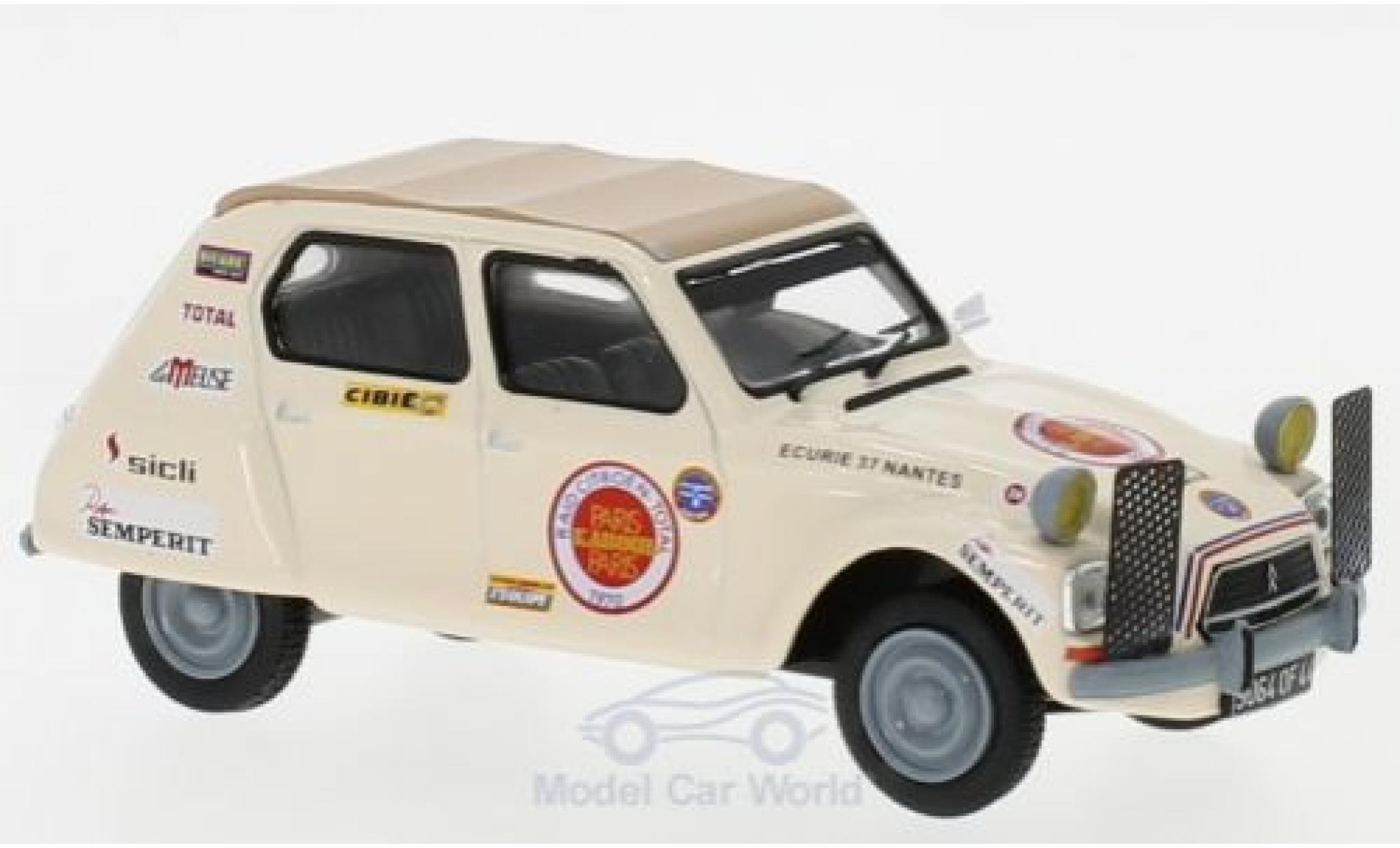 Citroen Dyane 1/43 IXO Raid Paris - Kabul 1970 modelauto