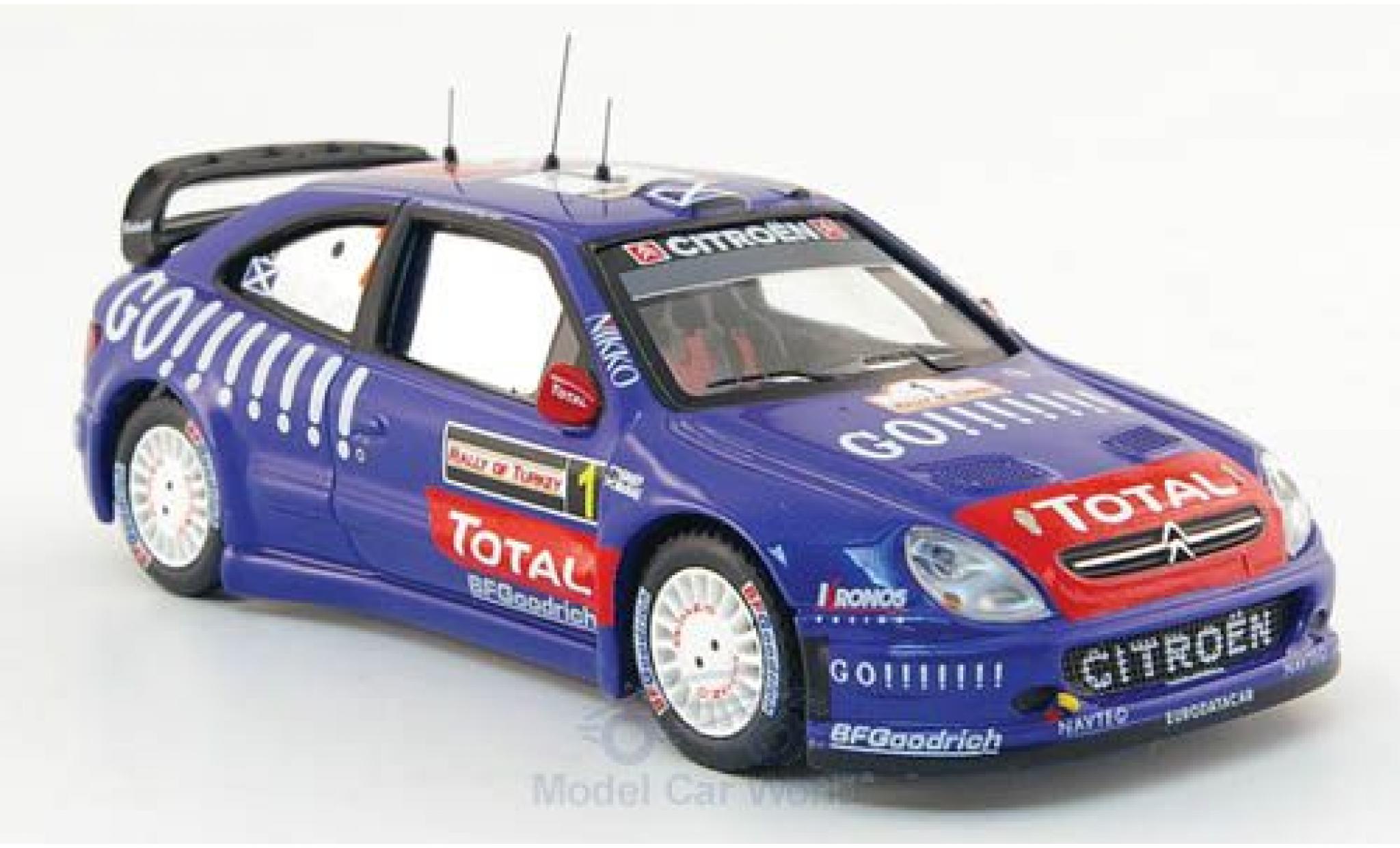 Citroen Xsara 1/43 IXO WRC No.1 Rally T&uuml;rkei 2006 C.McRae/N.Grijst modelauto