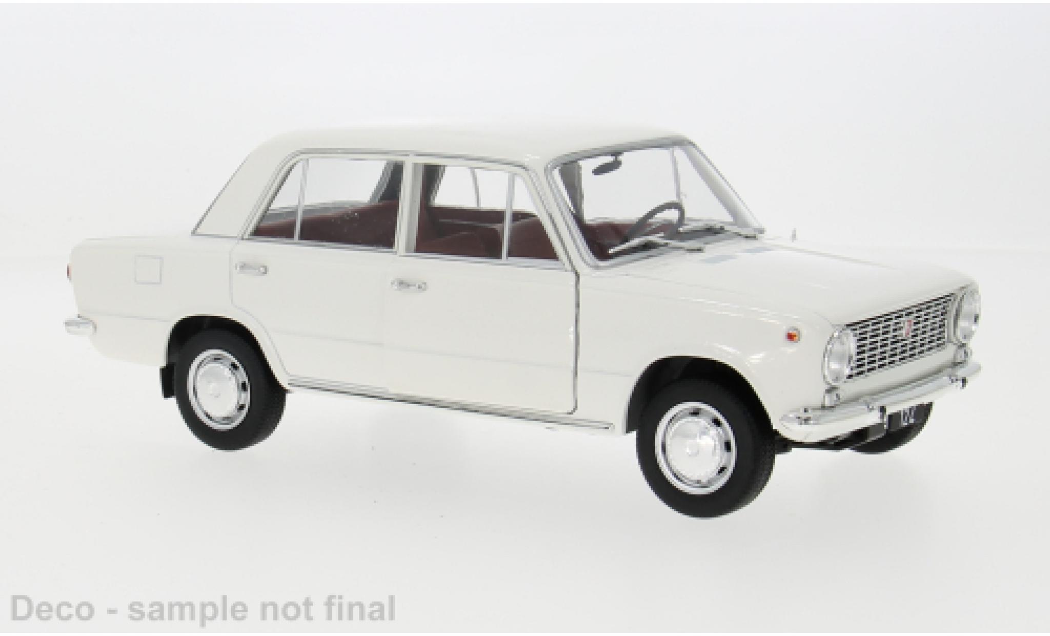Fiat 124 1/18 IXO wit 1970 1:18 modelauto