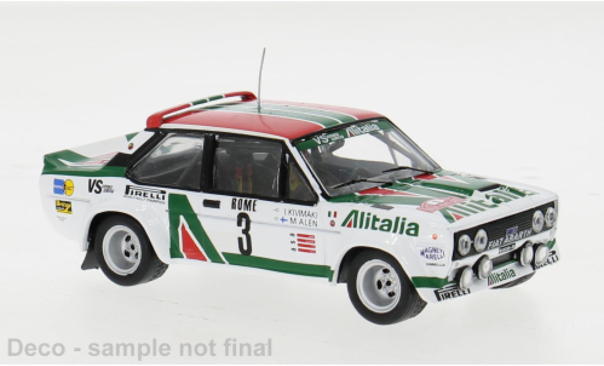 Fiat 131 1/43 IXO Abarth No.3 Rally Monte Carlo 1979 1:43 modelauto