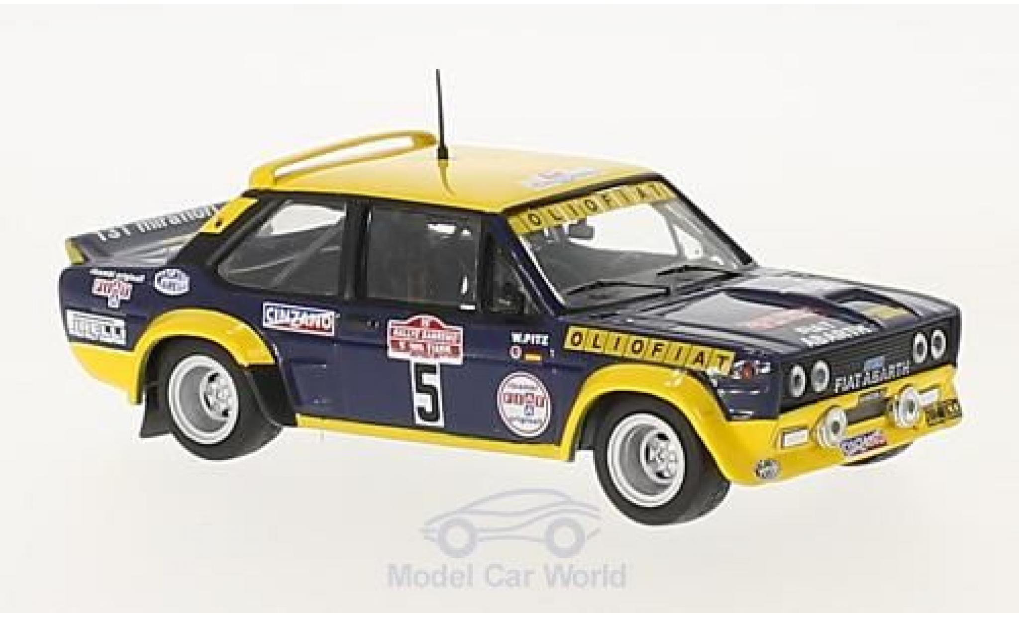 Fiat 131 Abarth 1/43 IXO Abarth No.5 Olio Rallye WM Rally San Remo 1977 W.R&ouml;hrl/W.Pitz modelauto