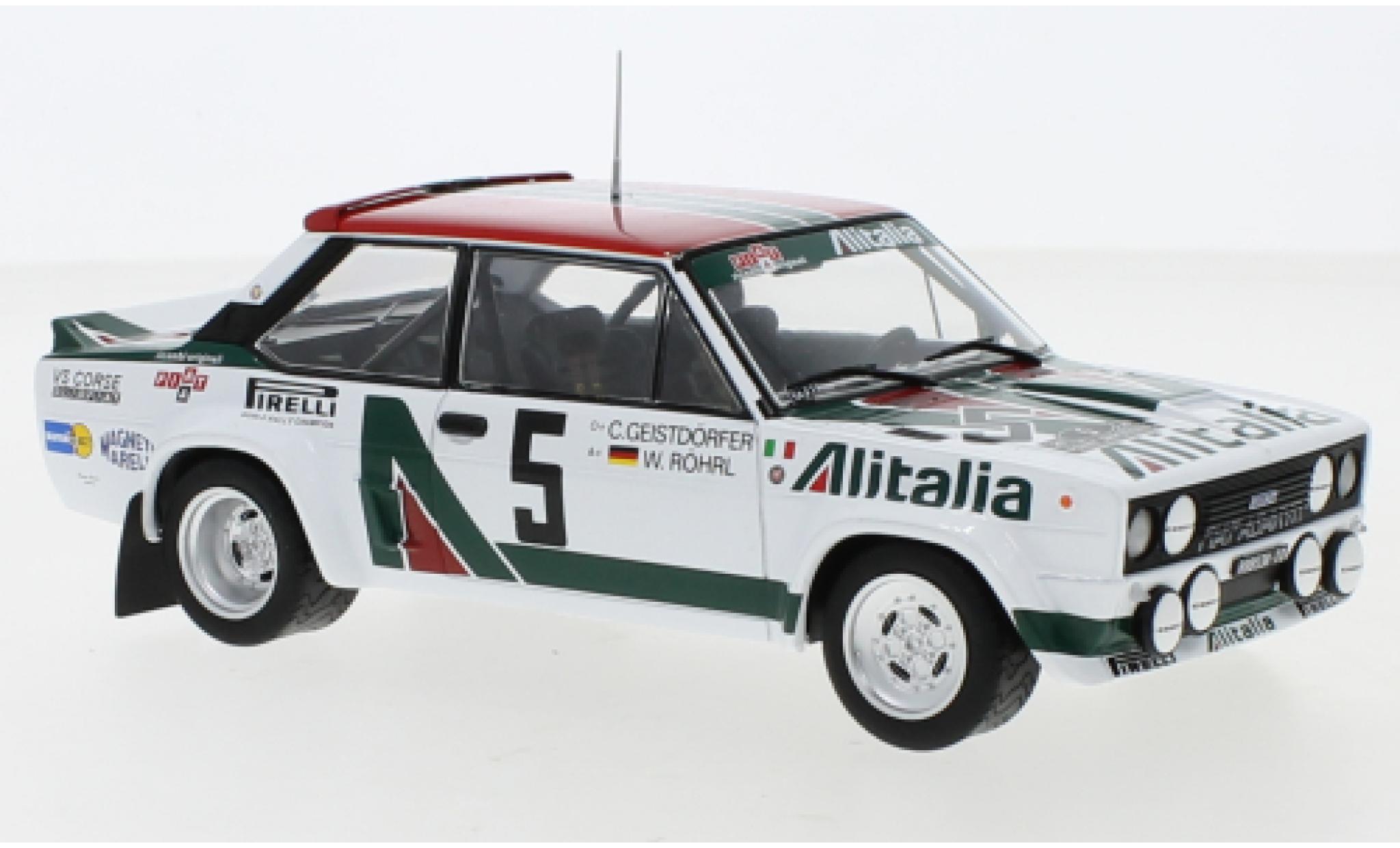 Fiat 131 1/24 IXO Abarth No.7 Rally Acropolis 1978 M.Alen/I.Kivimaki modelauto