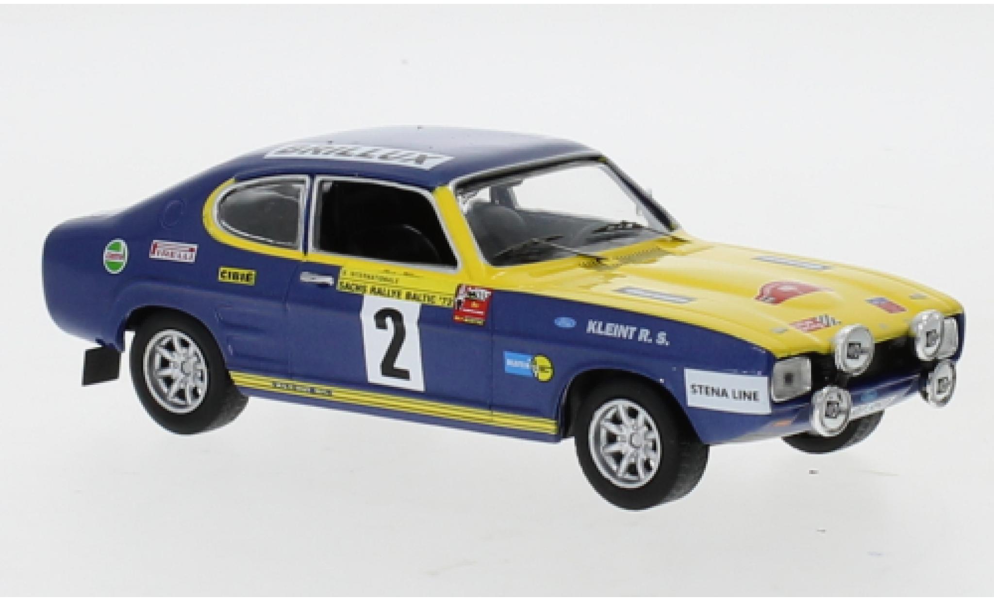 Ford Capri 1/43 IXO No.2 Rallye DM Rally Baltic 1972 W.R&ouml;hrl/J.Berger modelauto
