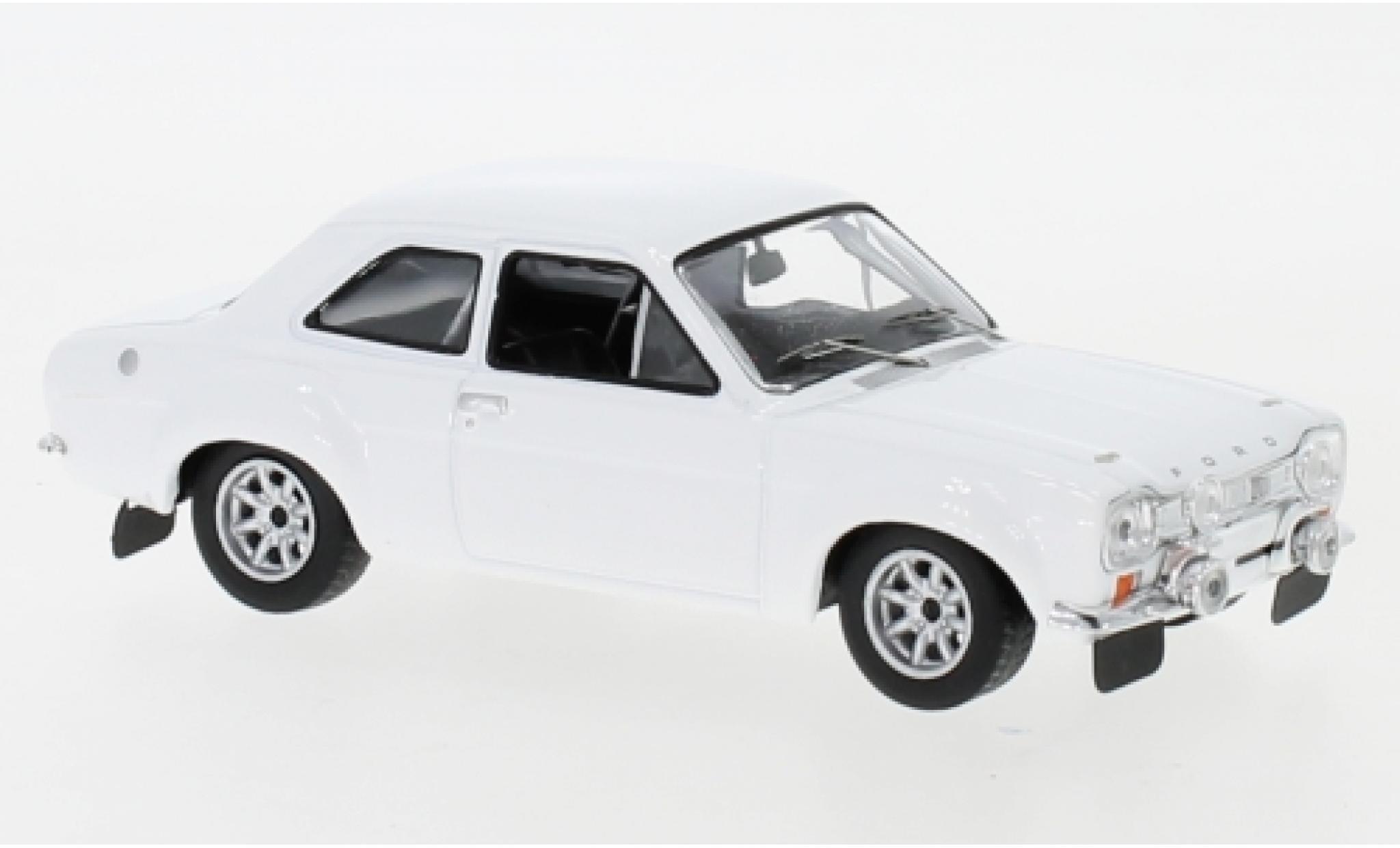 Ford Escort 1/43 IXO MK I wit 1971 Plain Body Version y compris les Zusatzteile modelauto