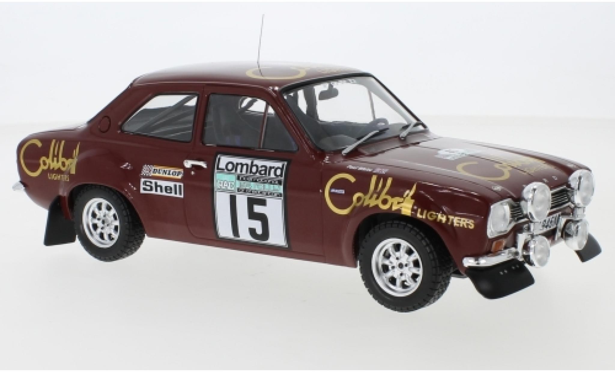 Ford Escort 1/18 IXO MK1 RS 1600 No.15 Colibri Lighters Rallye WM RAC Rallye 1974 M.Alen/P.White modelauto