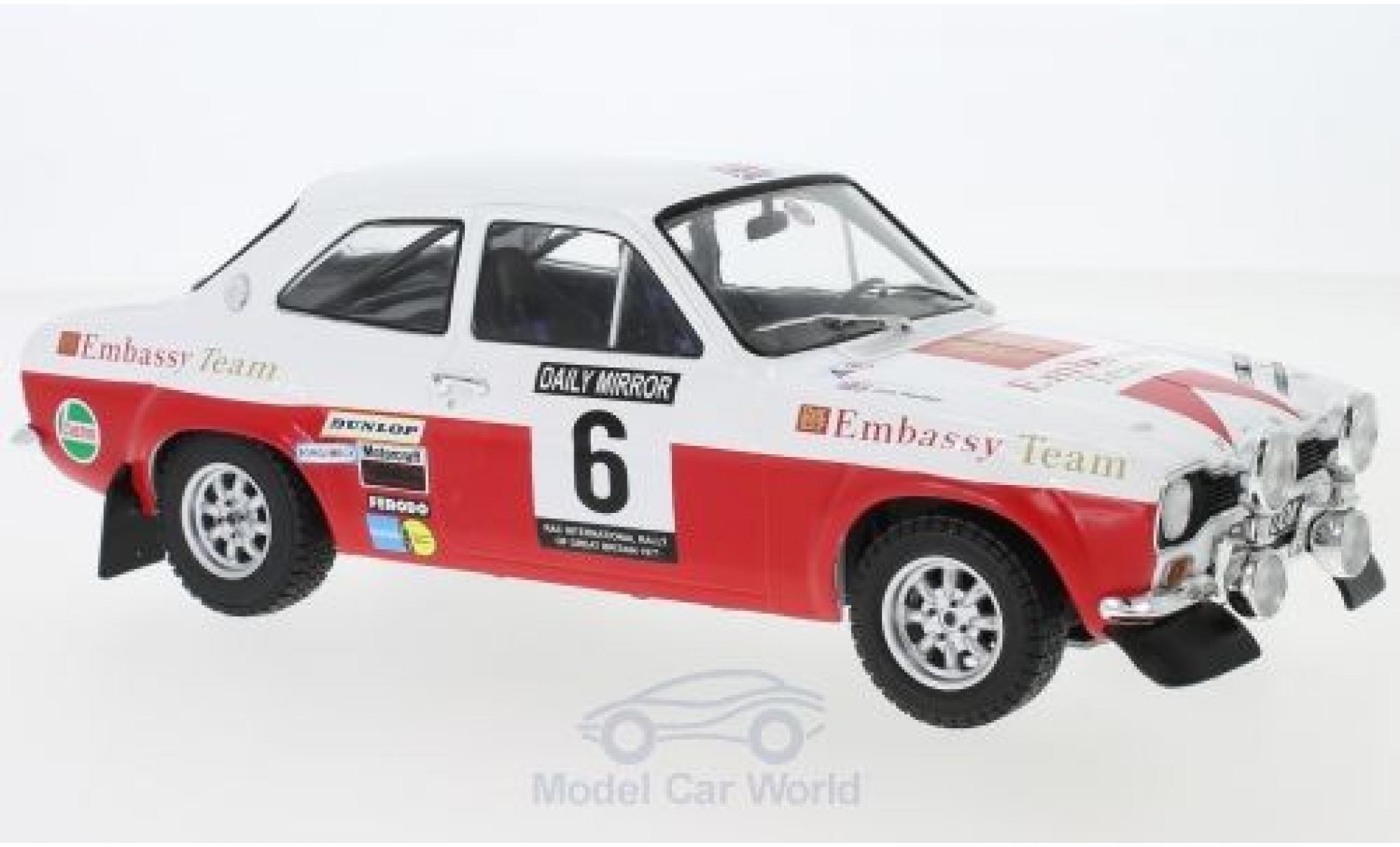 Ford Escort 1/18 IXO MK1 RS 1600 No.6 Embassy RAC Rallye 1971 R.Clark/J.Porter modelauto