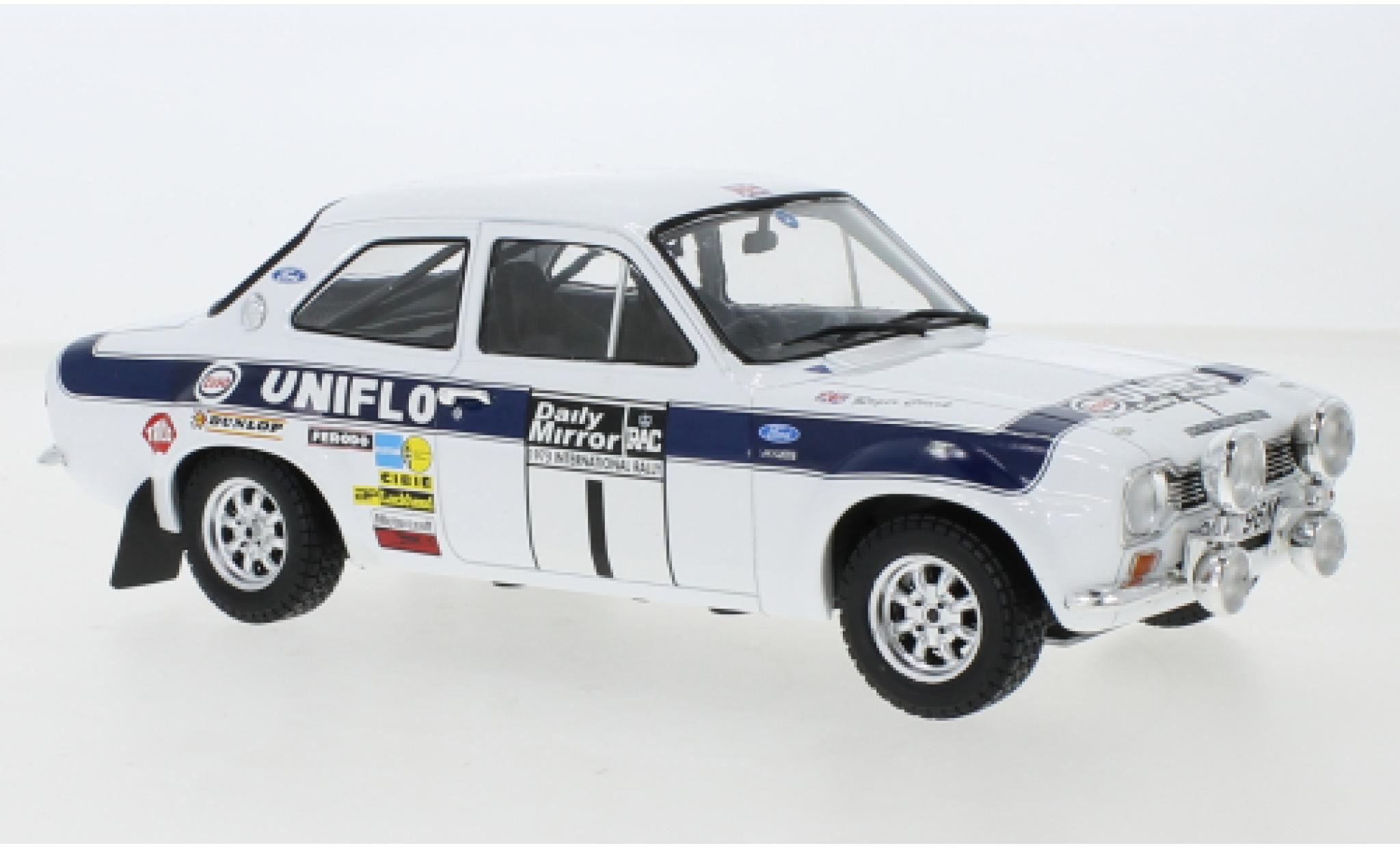 Ford Escort 1/18 IXO MKI RS 1600 No.1 RAC Rally 1973 New Blue R.Clark/T.Mason modelauto