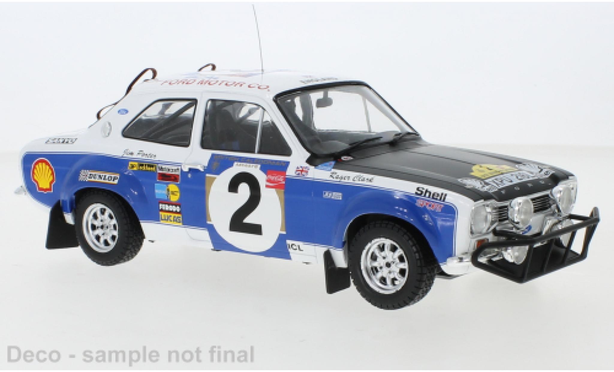 Ford Escort 1/18 IXO MkI RS 1600 RHD No.2 Safari Rally 1973 R.Clark/J.Porter modelauto