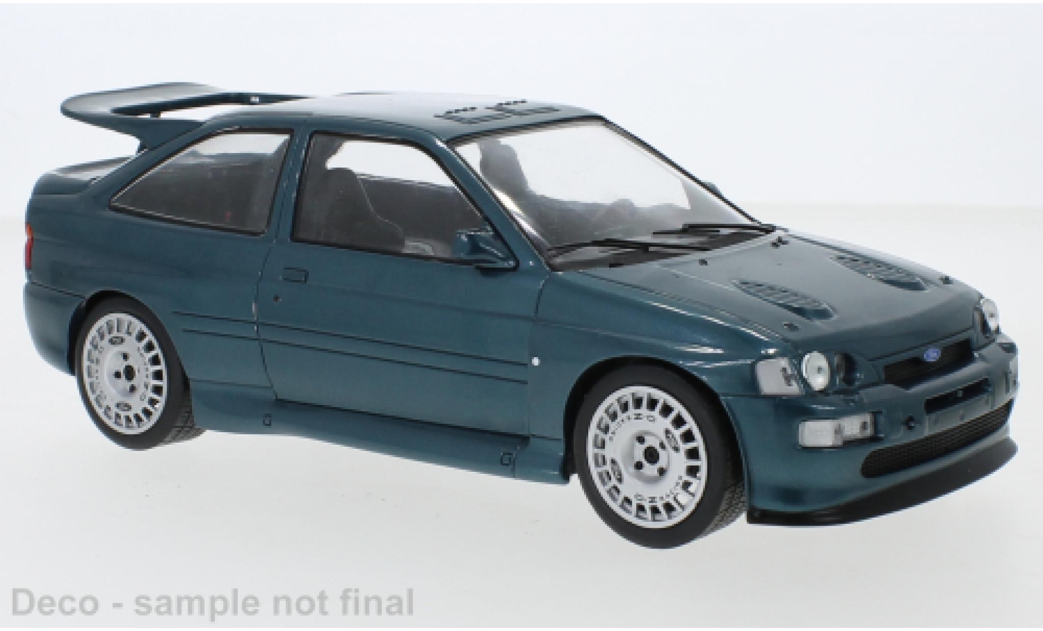 Ford Escort 1/18 IXO RS Cosworth metallic groen 1996 Ready to Race modelauto