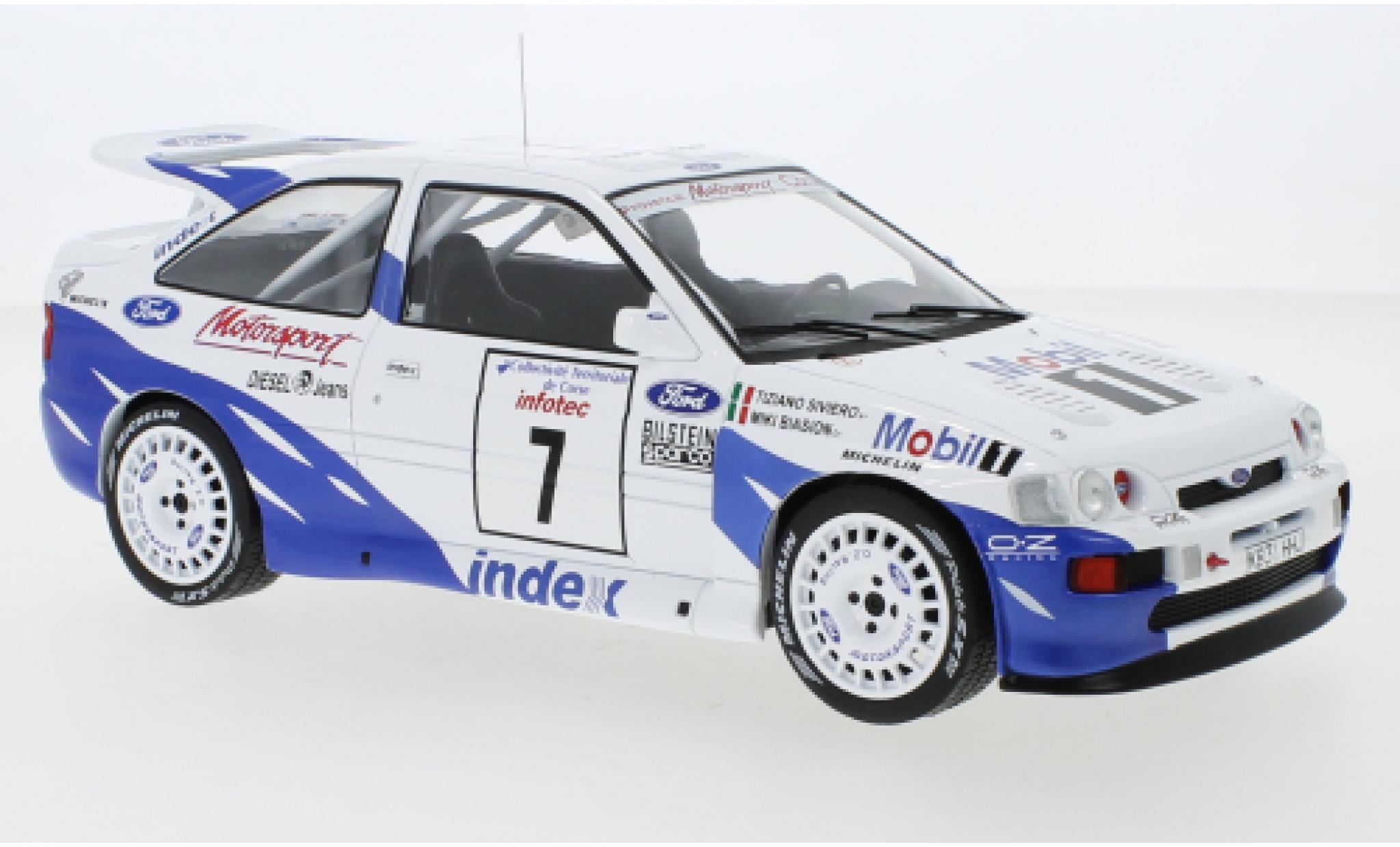 Ford Escort 1/18 IXO RS Cosworth No.7 Rallye WM Tour de Corse 1993 M.Biasion/T.Siviero modelauto
