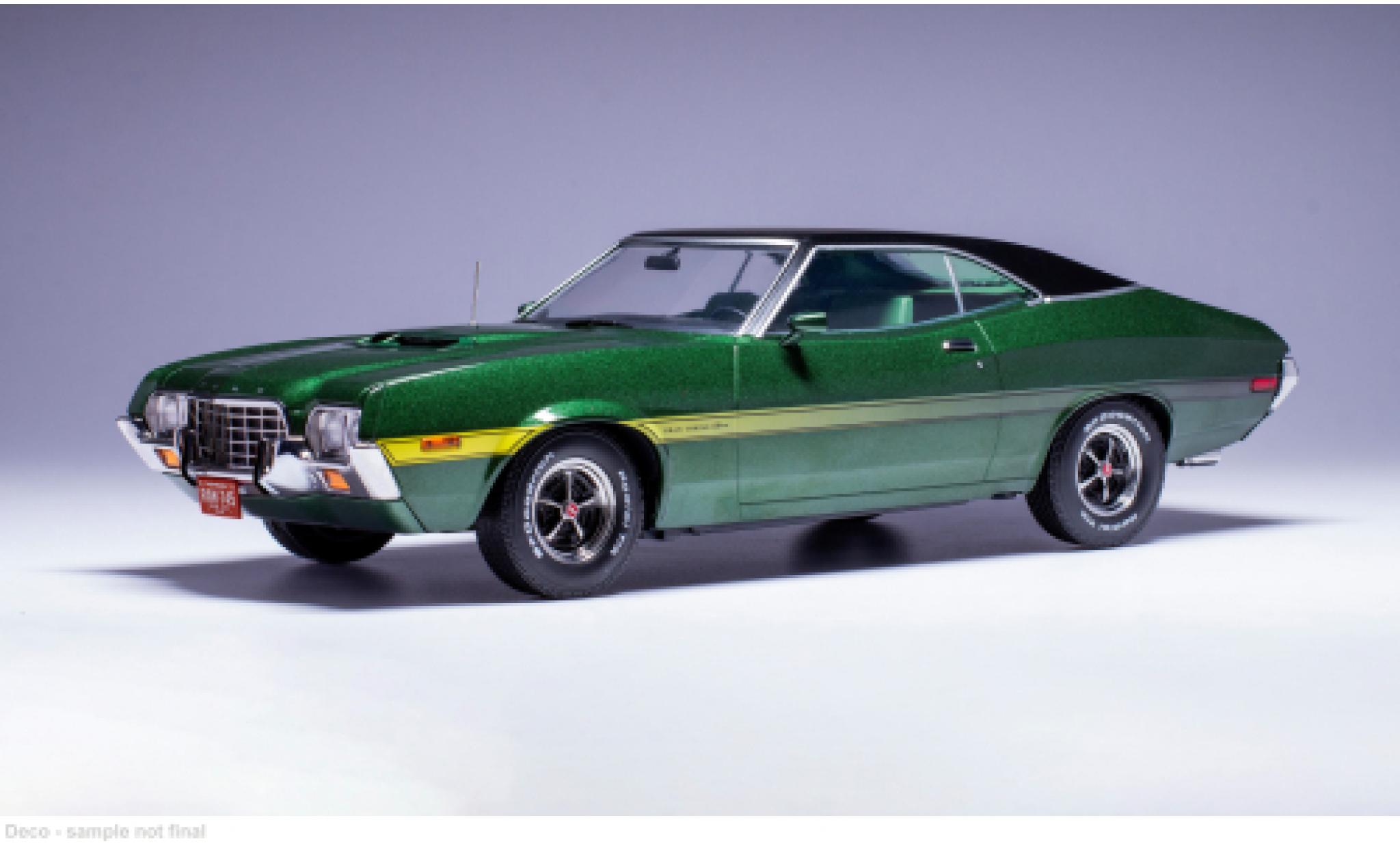 Ford Gran Torino 1/18 IXO Sport metallic groen 1972 1:18 modelauto