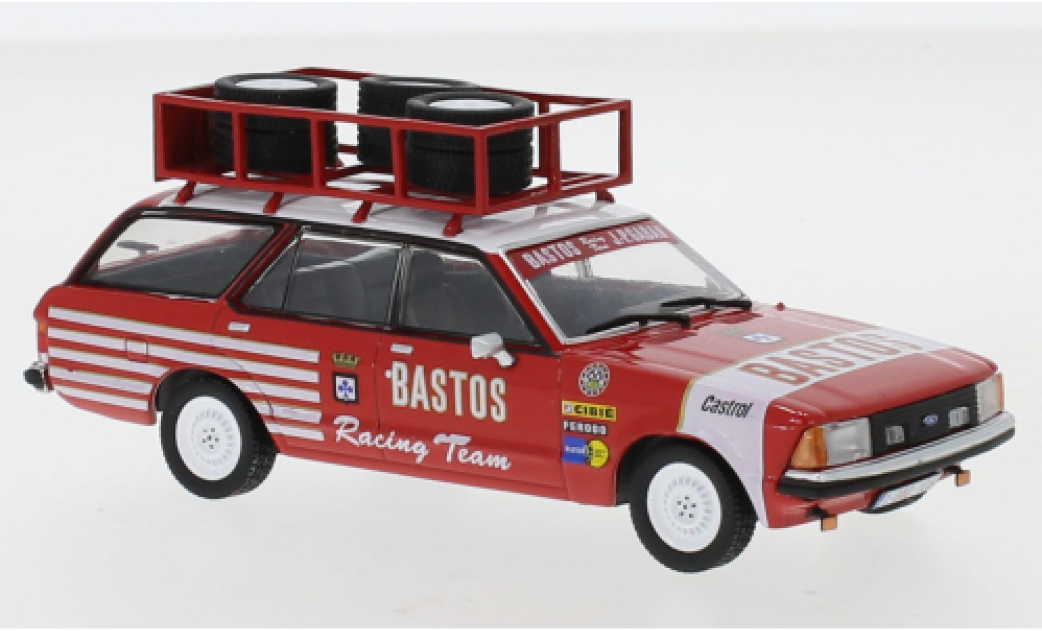 Ford Granada 1/43 IXO MK II Turnier Bastos Racing Team Bastos 1978 Assistance with roof rack modelauto