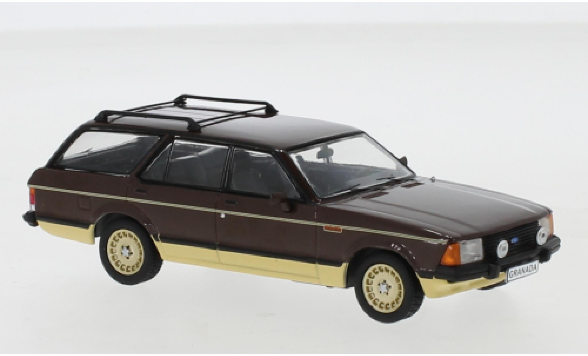 Ford Granada 1/43 IXO MkII Turnier 2.8 Chasseur bruin/gold 1980 modelauto