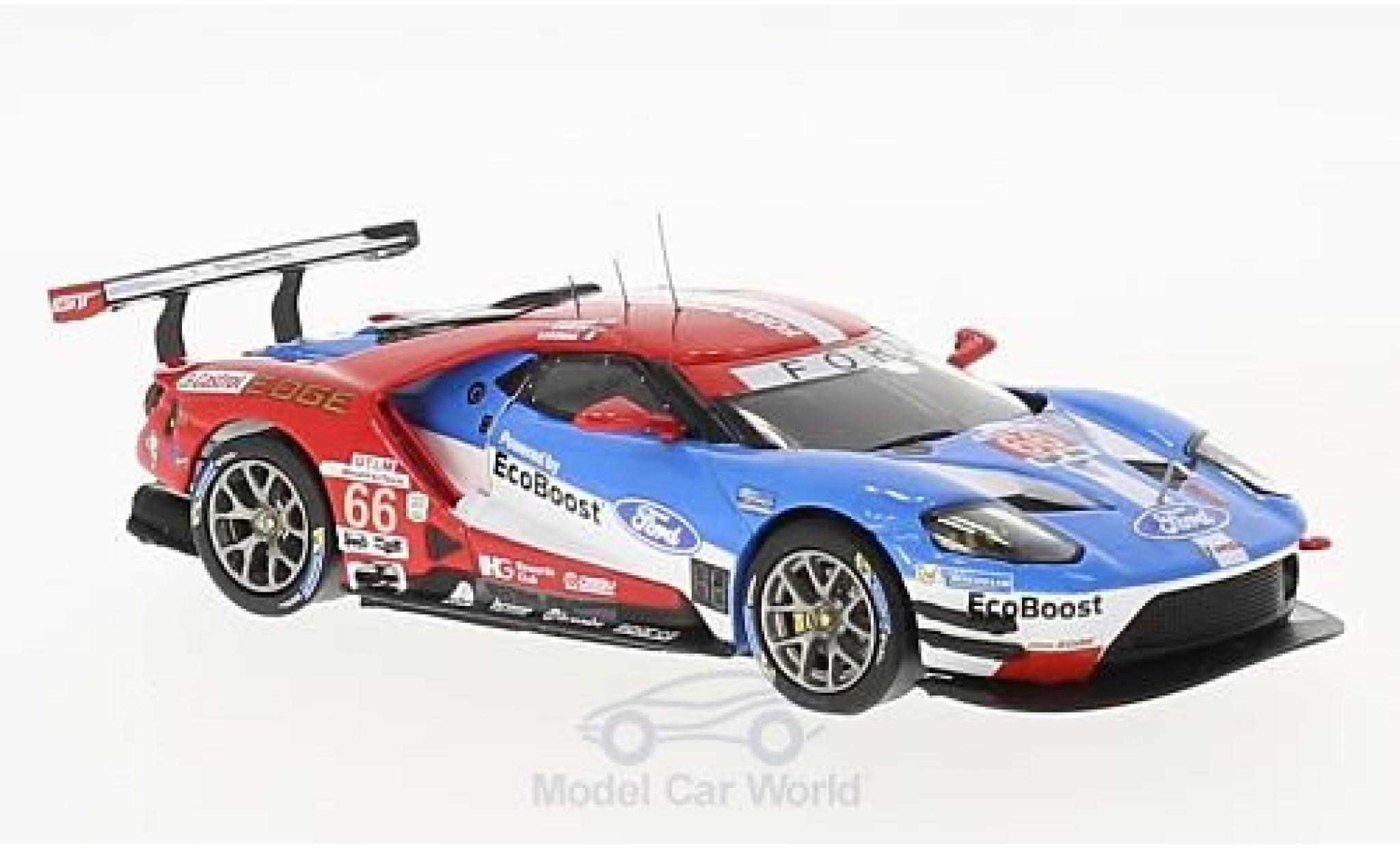 Ford GT 1/43 IXO No.66 24h Daytona 2017 D.M&uuml;ller/J.Hand/S.Bourdais modelauto