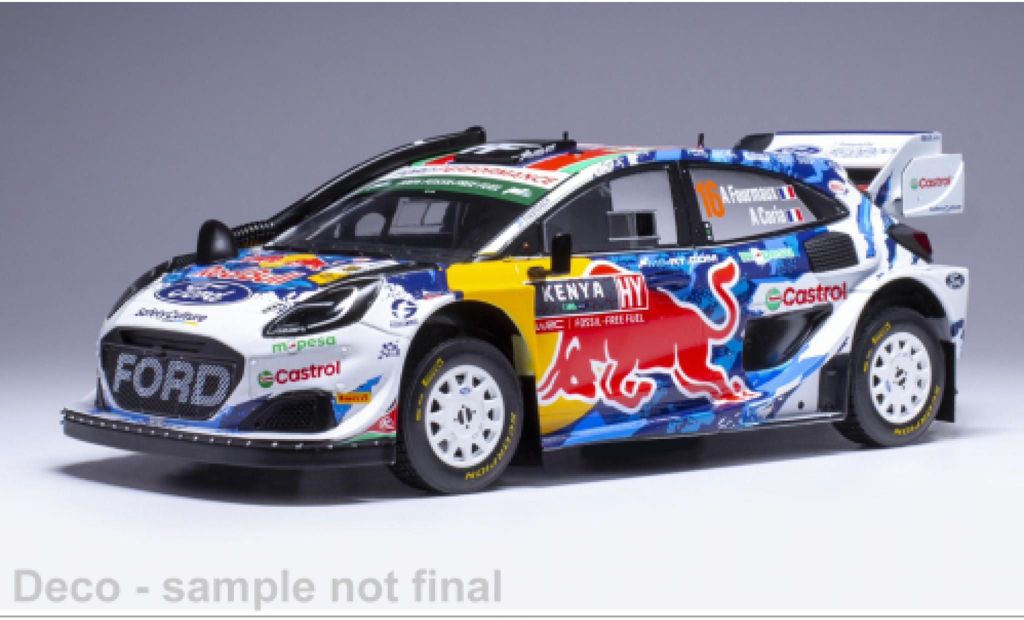 Ford Puma 1/18 IXO Rally 1 No.16 WRC Safari Rallye Kenia 2024 1:18 modelauto