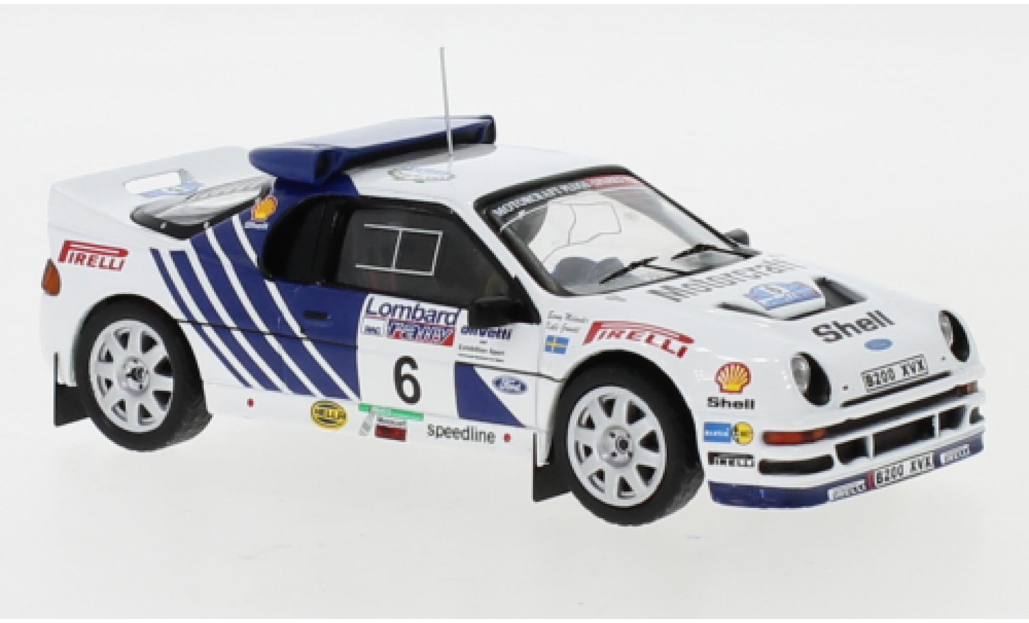Ford RS 200 1/43 IXO RS200 No.6 Rallye WM RAC Rally 1986 K.Grundel/B.Melander modelauto