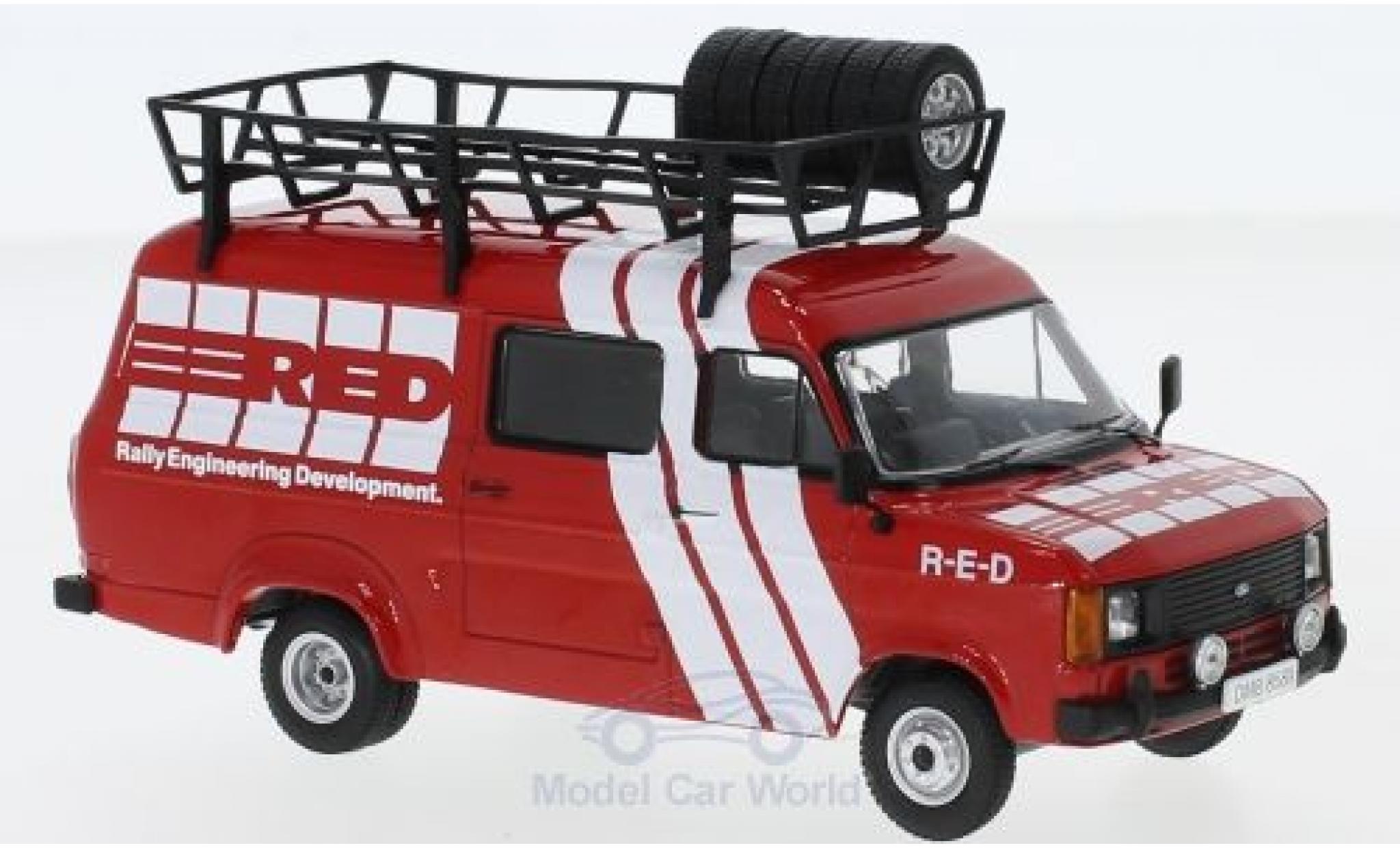 Ford Transit 1/43 IXO MKII 1985 Rally Assistance R-E-D modelauto