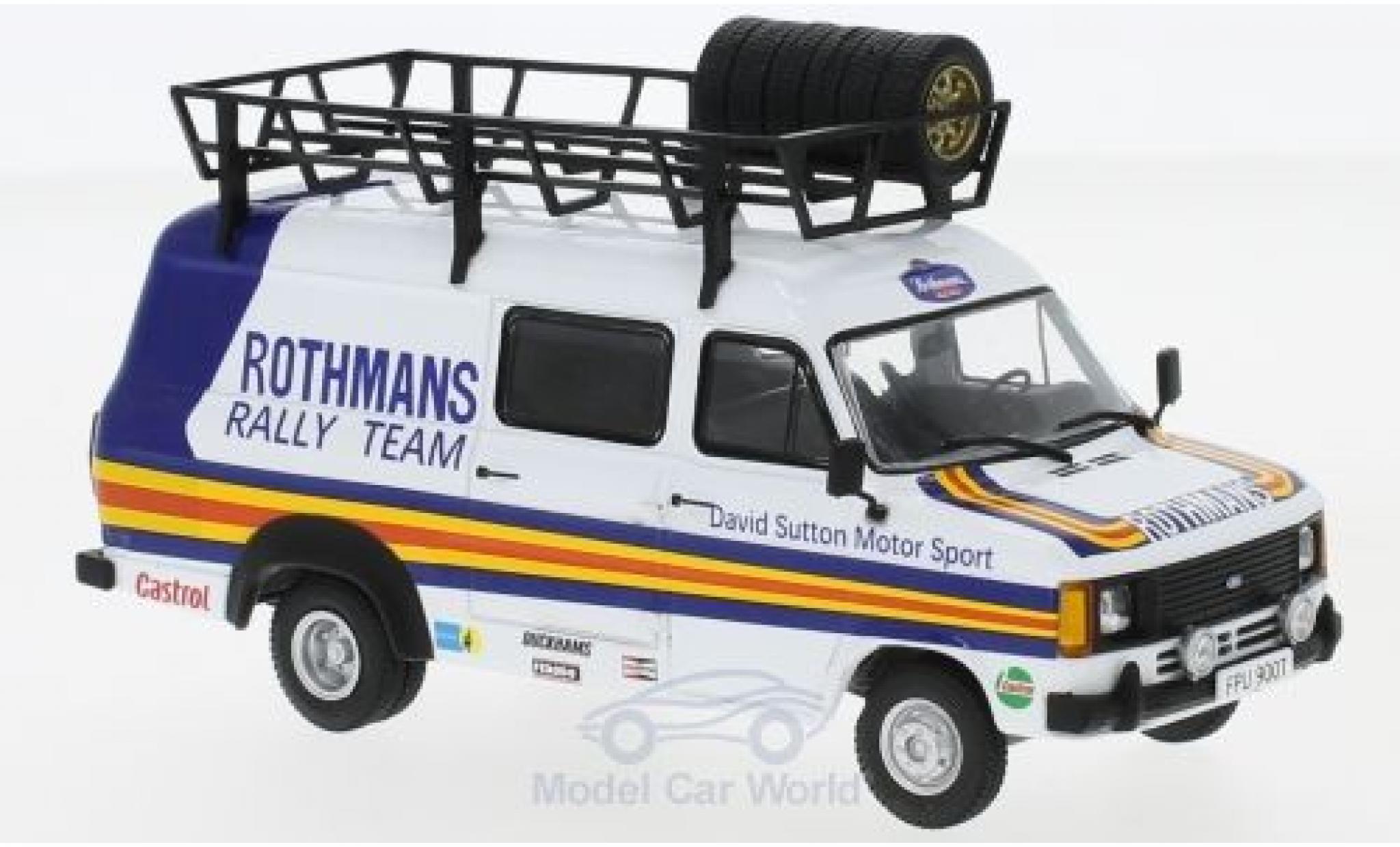 Ford Transit 1/43 IXO MKII David Sutton Motorsport Rothmans 1980 Rally Assistance modelauto
