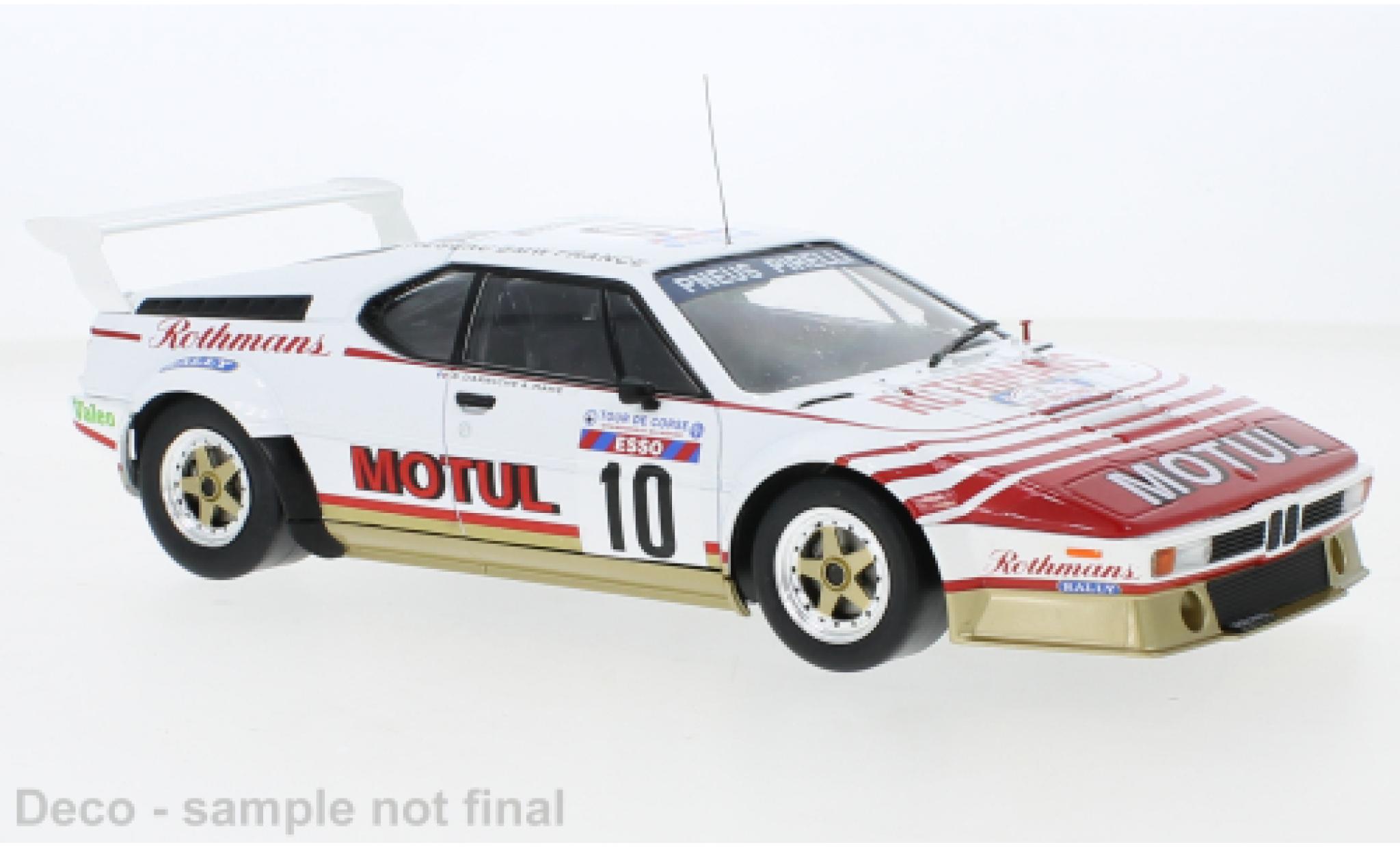 Bmw M1 1/18 IXO No.10 Rally WM Tour de Corse 1982 modelauto