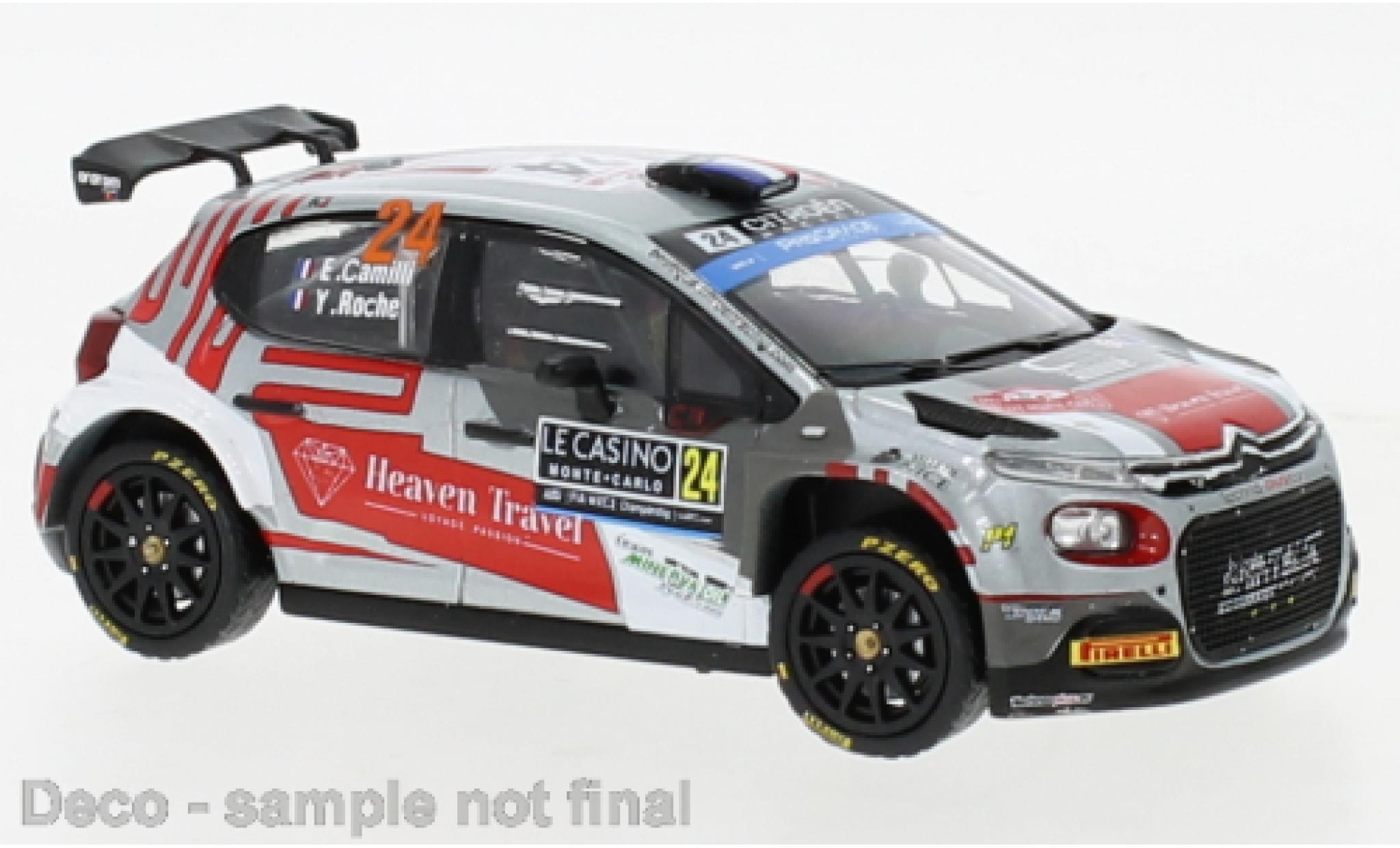Citroen C3 1/43 IXO Rally2 No.24 Rallye WM Rally Monte Carlo 2022 modelauto