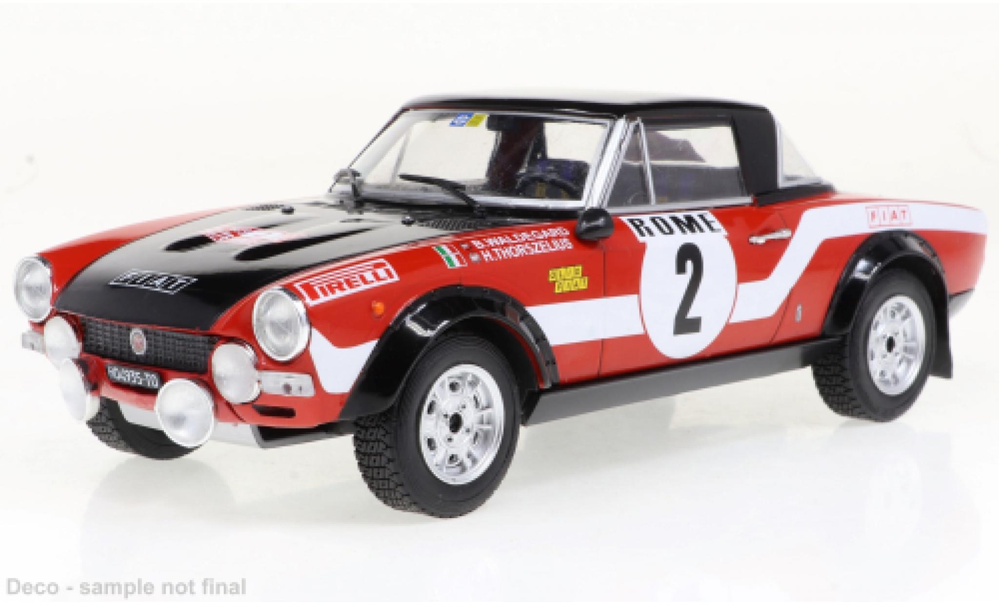 Fiat 124 1/24 IXO Abarth No.2 Rally Monte Carlo 1973 modelauto