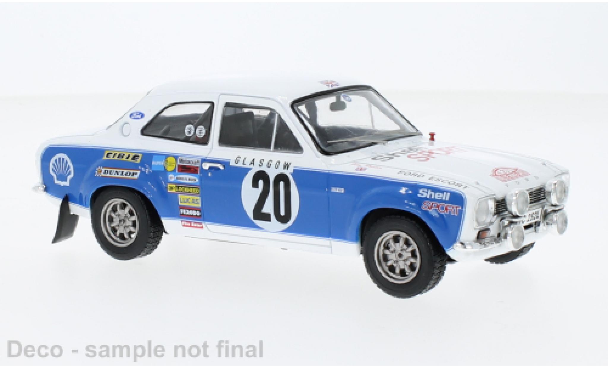 Ford Escort 1/24 IXO MK I RS 1600 No.20 Rallye WM Rally Monte Carlo 1973 modelauto