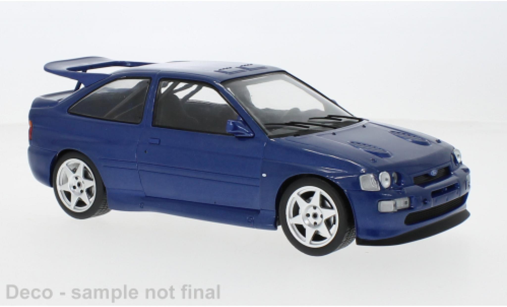 Ford Escort 1/18 IXO RS Cosworth metallic blauw 1996 modelauto