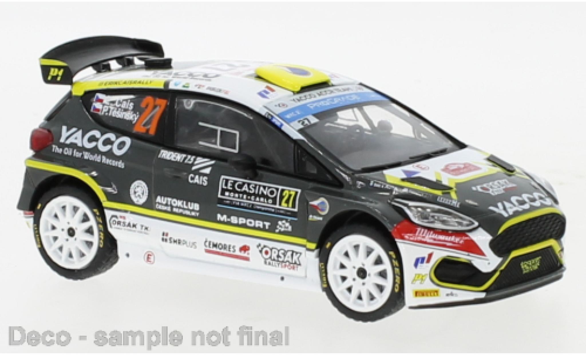 Ford Fiesta 1/43 IXO R5 MK II No.27 WRC Rally Monte Carlo 2022 modelauto