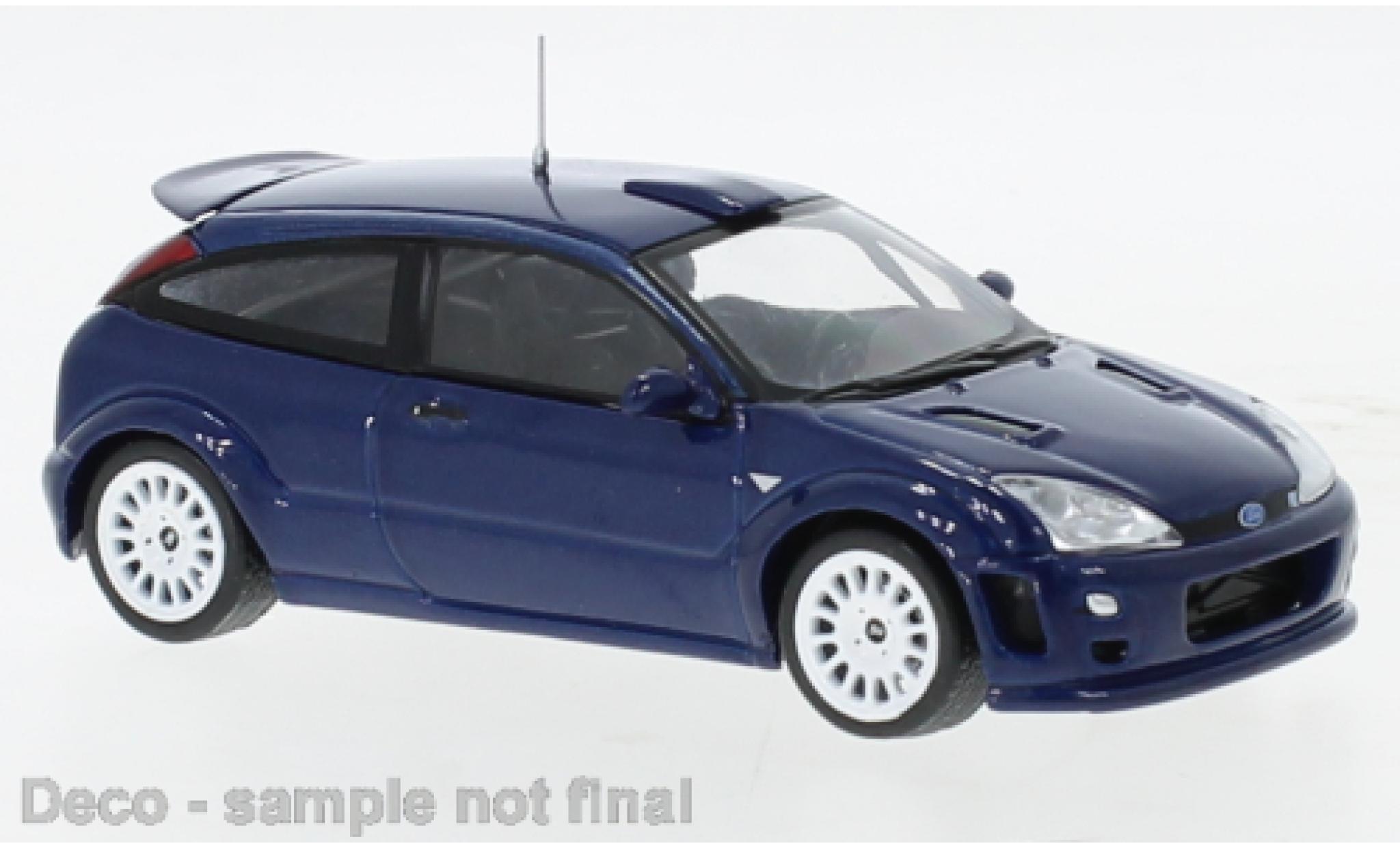 Ford Focus 1/43 IXO RS metallic blauw 1999 modelauto