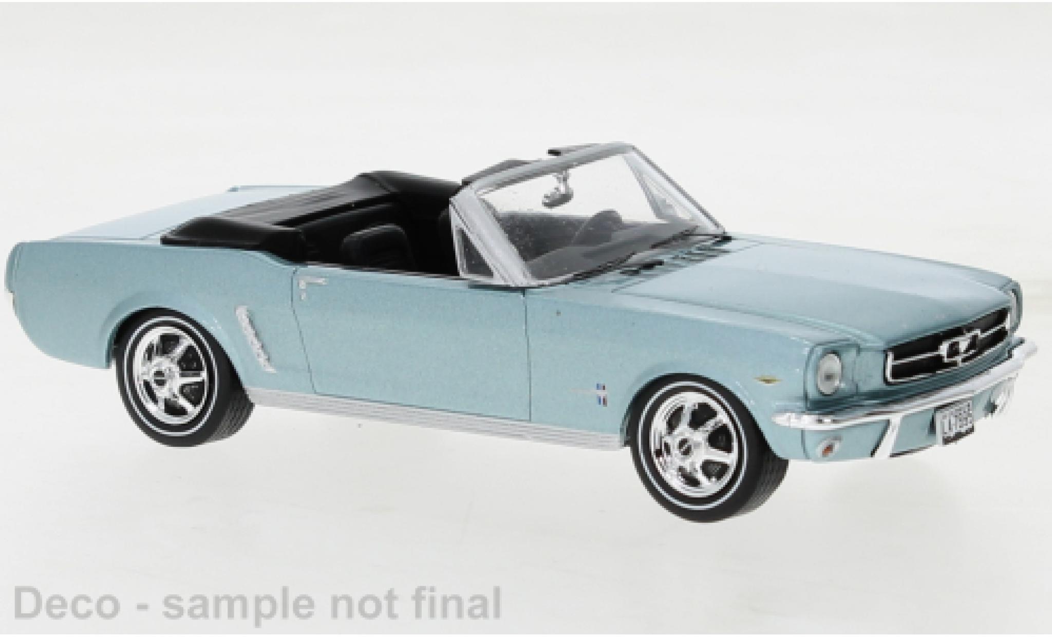 Ford Mustang 1/43 IXO blauw clair 1965 modelauto