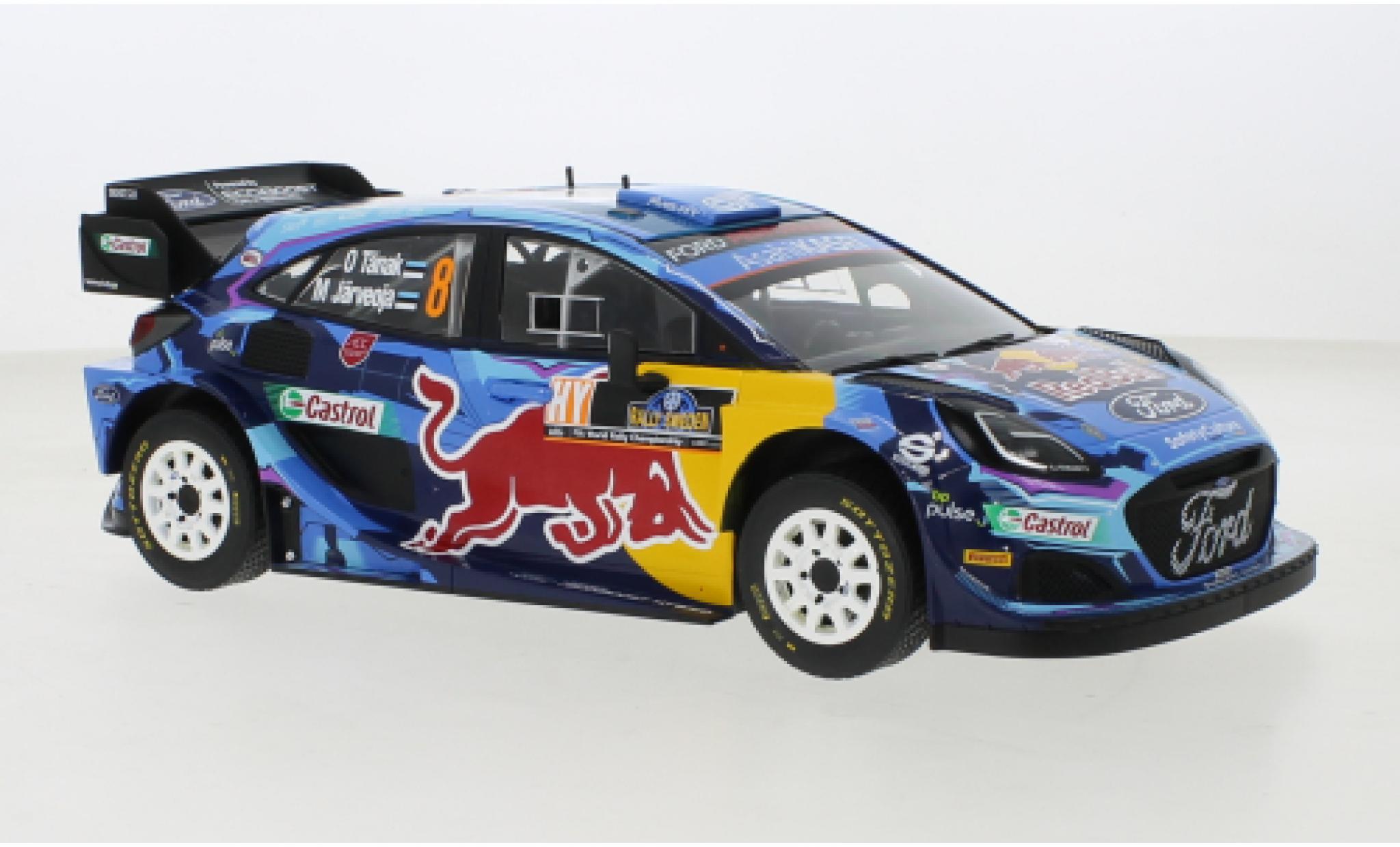 Ford Puma 1/18 IXO No.8 WRC1 Rallye Schweden 2023 modelauto