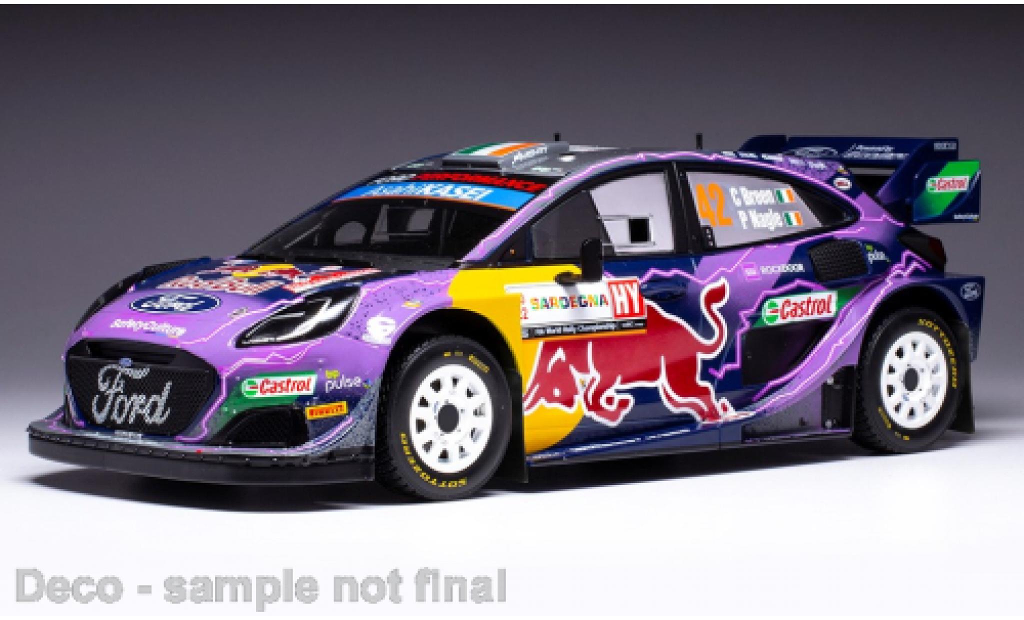 Ford Puma 1/18 IXO Rally 1 No.42 WRC Rallye Sardinien 2022 modelauto