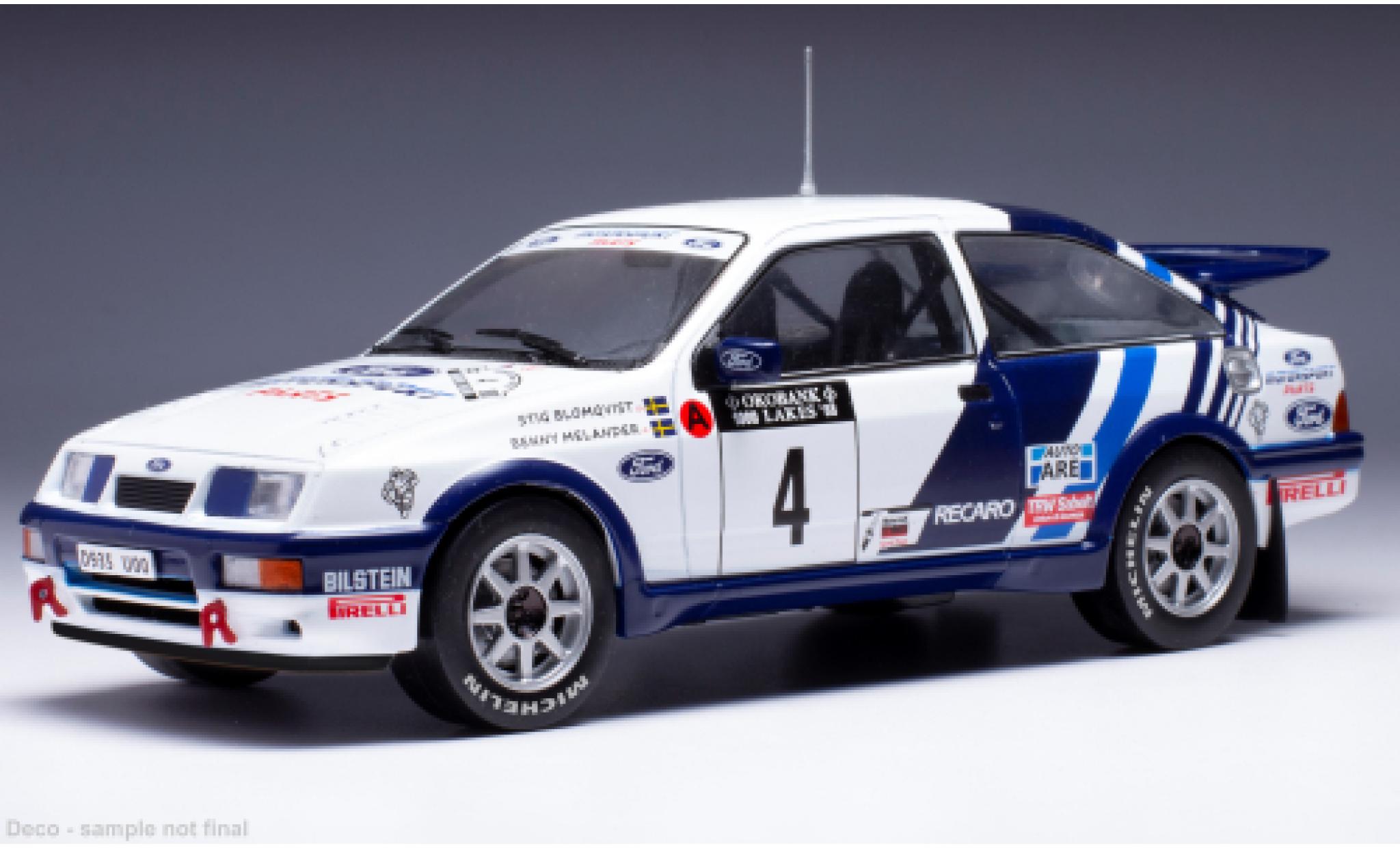 Ford Sierra 1/24 IXO RS Cosworth No.4 1000 Lakes Rallye 1988 modelauto