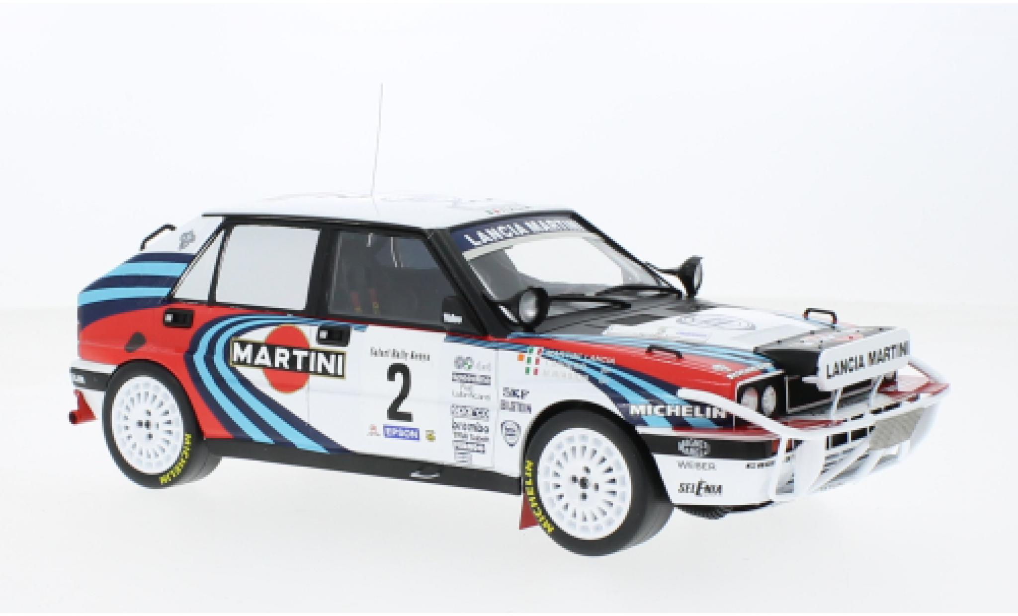 Lancia Delta 1/18 IXO Integrale 16V No.2 Martini Rallye WM Safari Rally 1990 modelauto