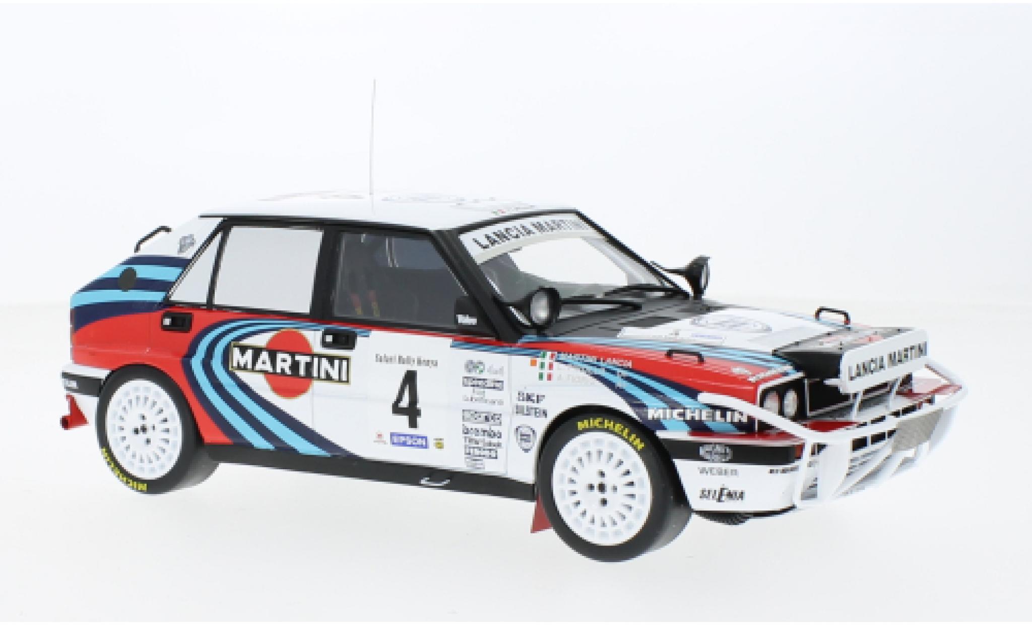 Lancia Delta 1/18 IXO Integrale 16V No.4 Martini Rallye WM Safari Rally 1990 modelauto
